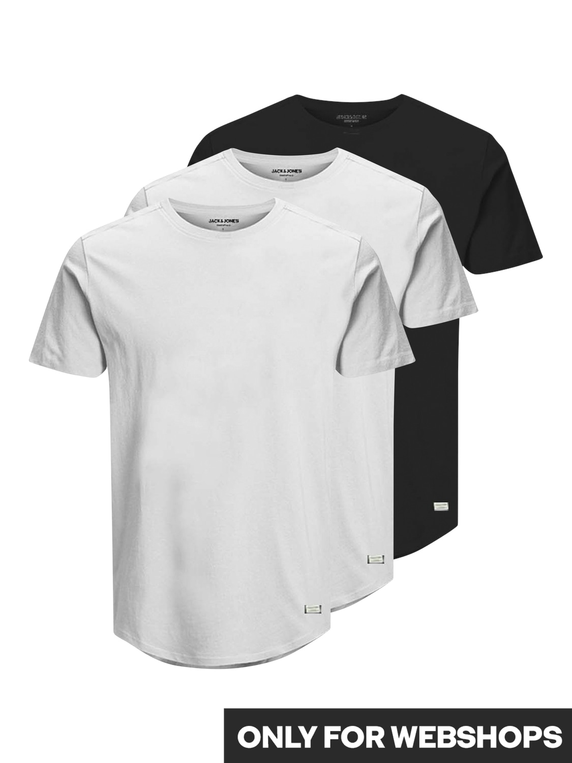 Jack & Jones Rundhalsshirt »JJENOA TEE SS CREW NECK 3PK MP NOOS«, (Packung, 3 tlg., 3er-Pack)