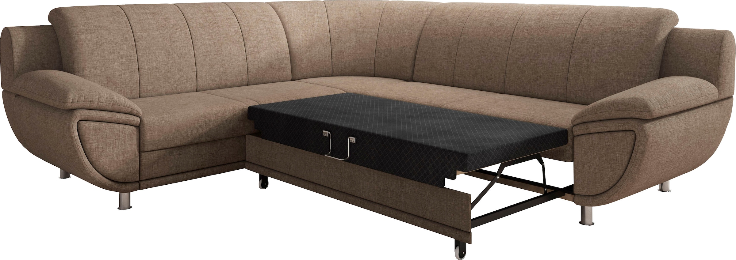 TRENDMANUFAKTUR Ecksofa »Rondo II, zeitlos & elegant, bequeme Armlehnen, L- günstig online kaufen
