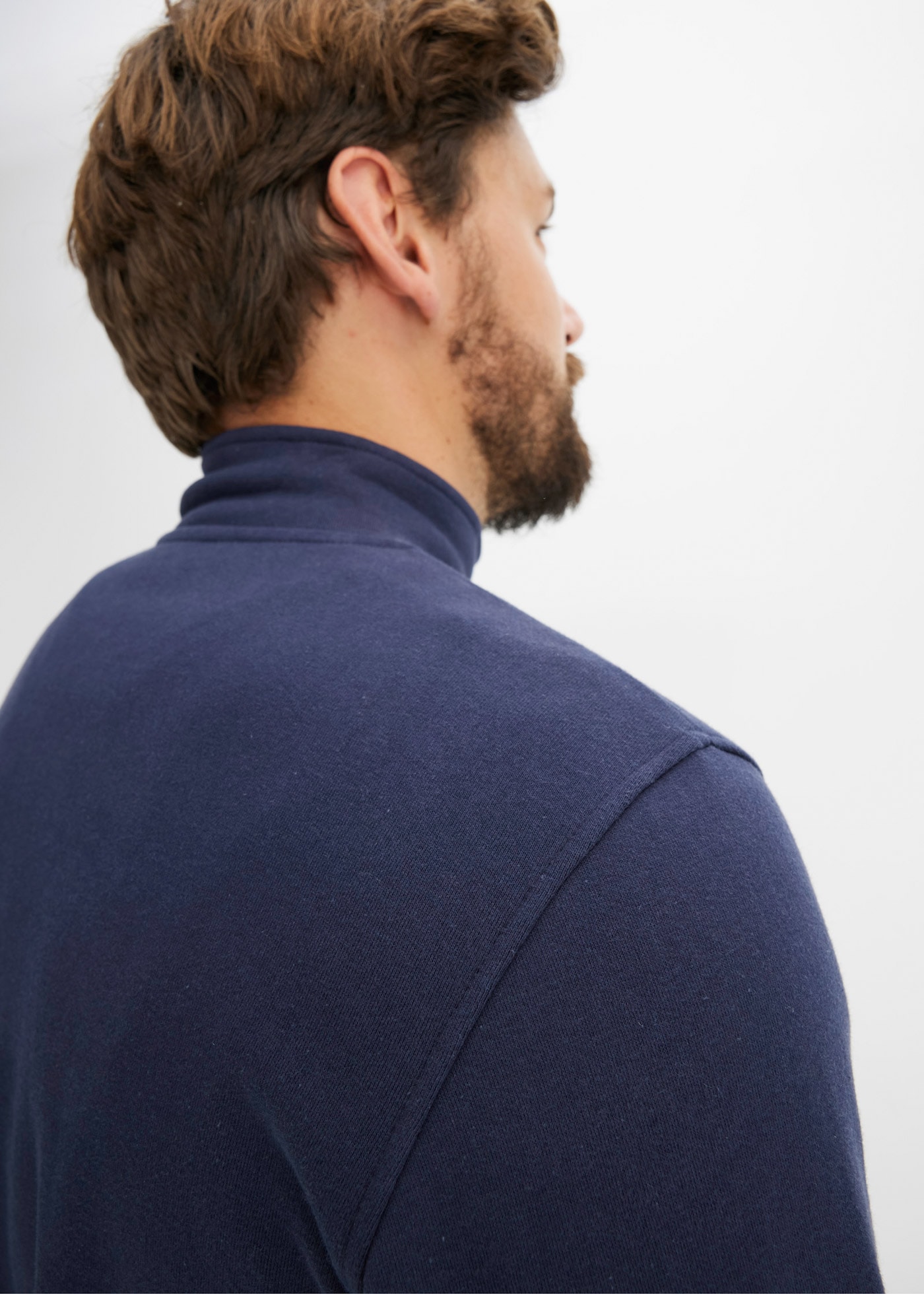 bonprix Sweatshirt »Sweatshirt mit Troyerkragen«, mit Troyerkragen und Reißverschluss
