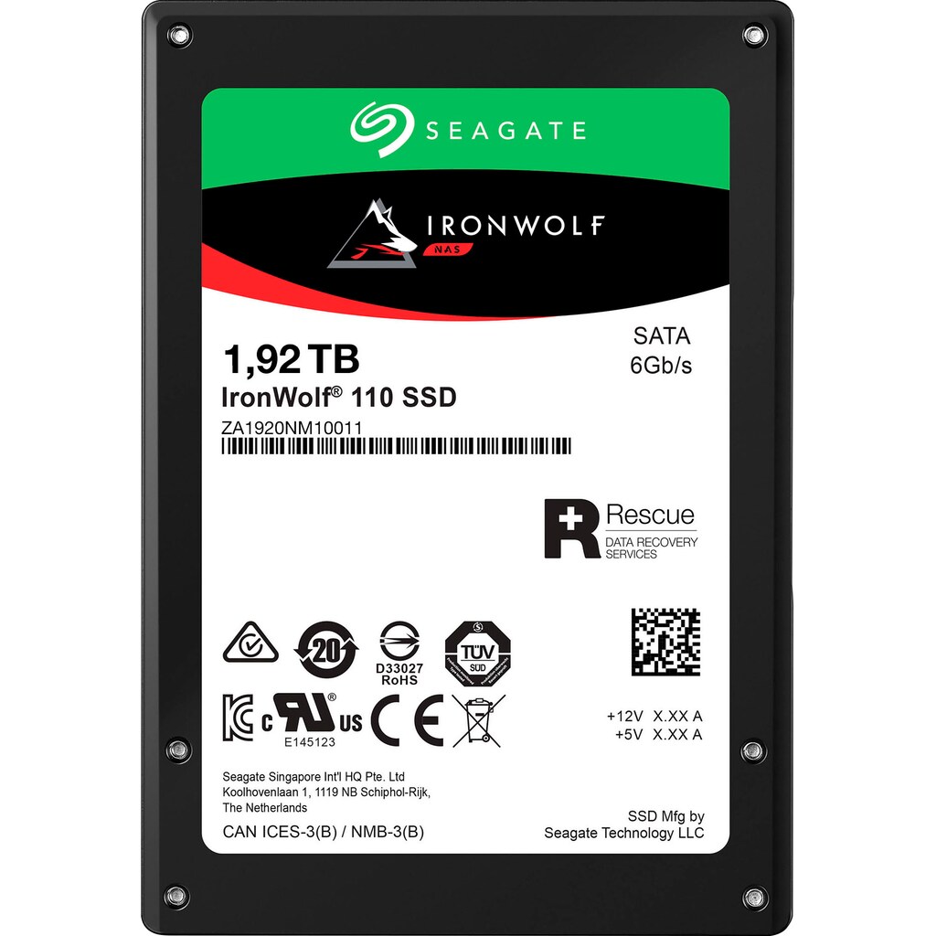 Seagate interne SSD »IronWolf 110«, 2,5 Zoll, Anschluss SATA III