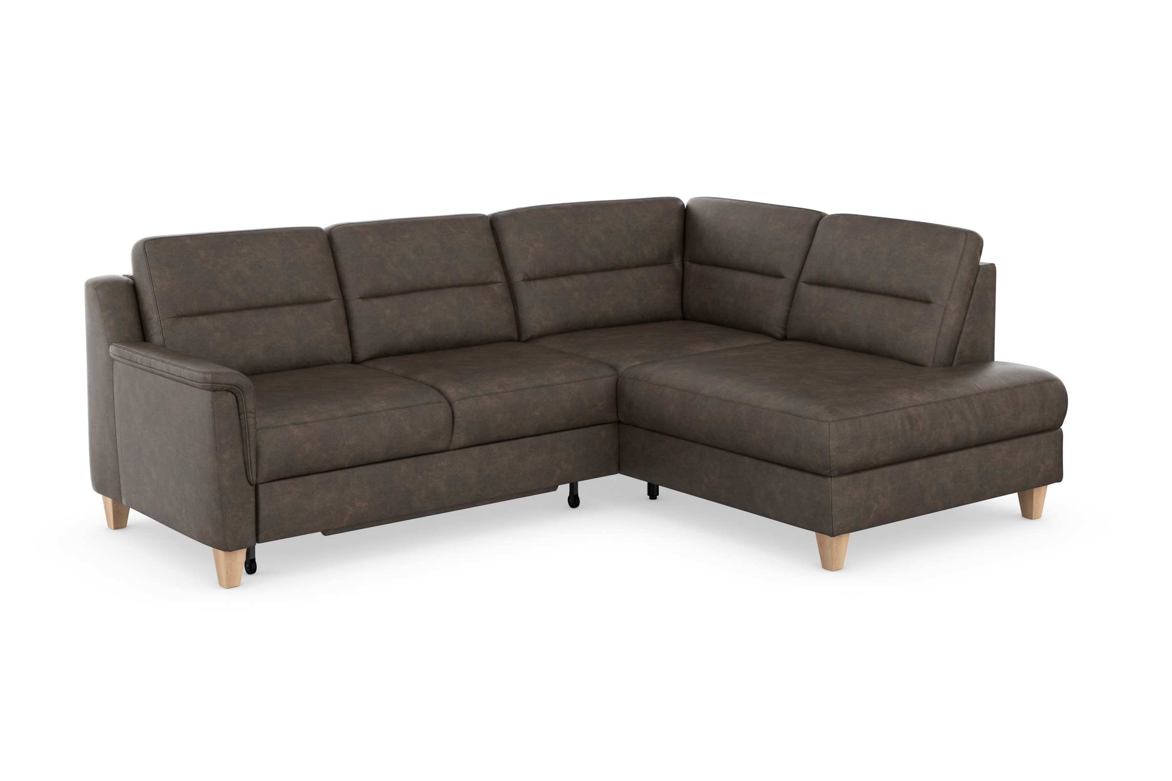 sit&more Ecksofa »Farö L-Form«, inklusive Federkern, wahlweise mit Bettfunktion und Bettkasten