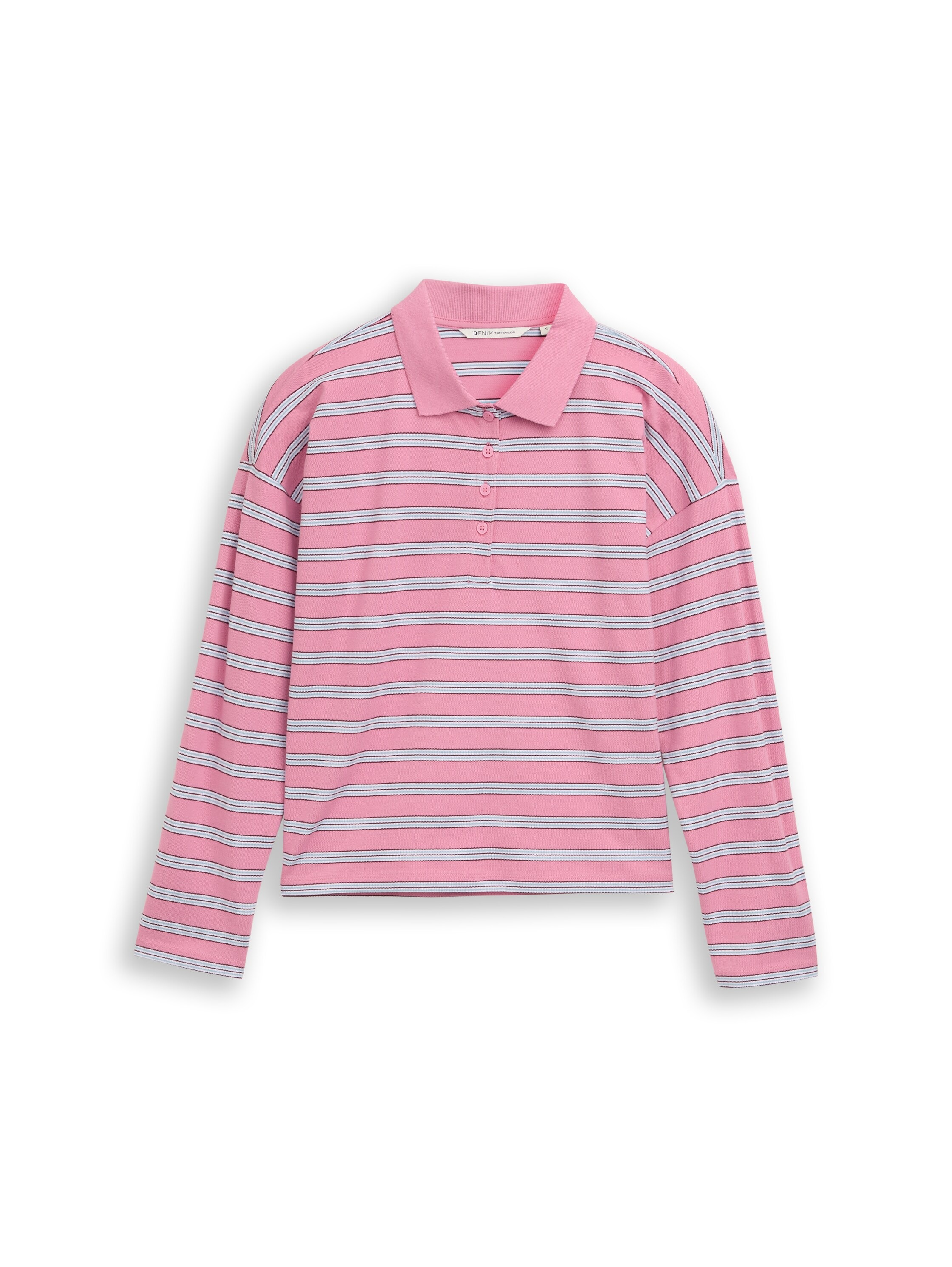 TOM TAILOR Denim Langarmshirt mit Streifen Muster