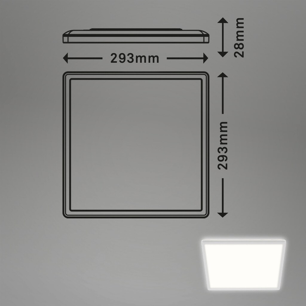 Briloner Leuchten LED Panel »7156416 SLIM«