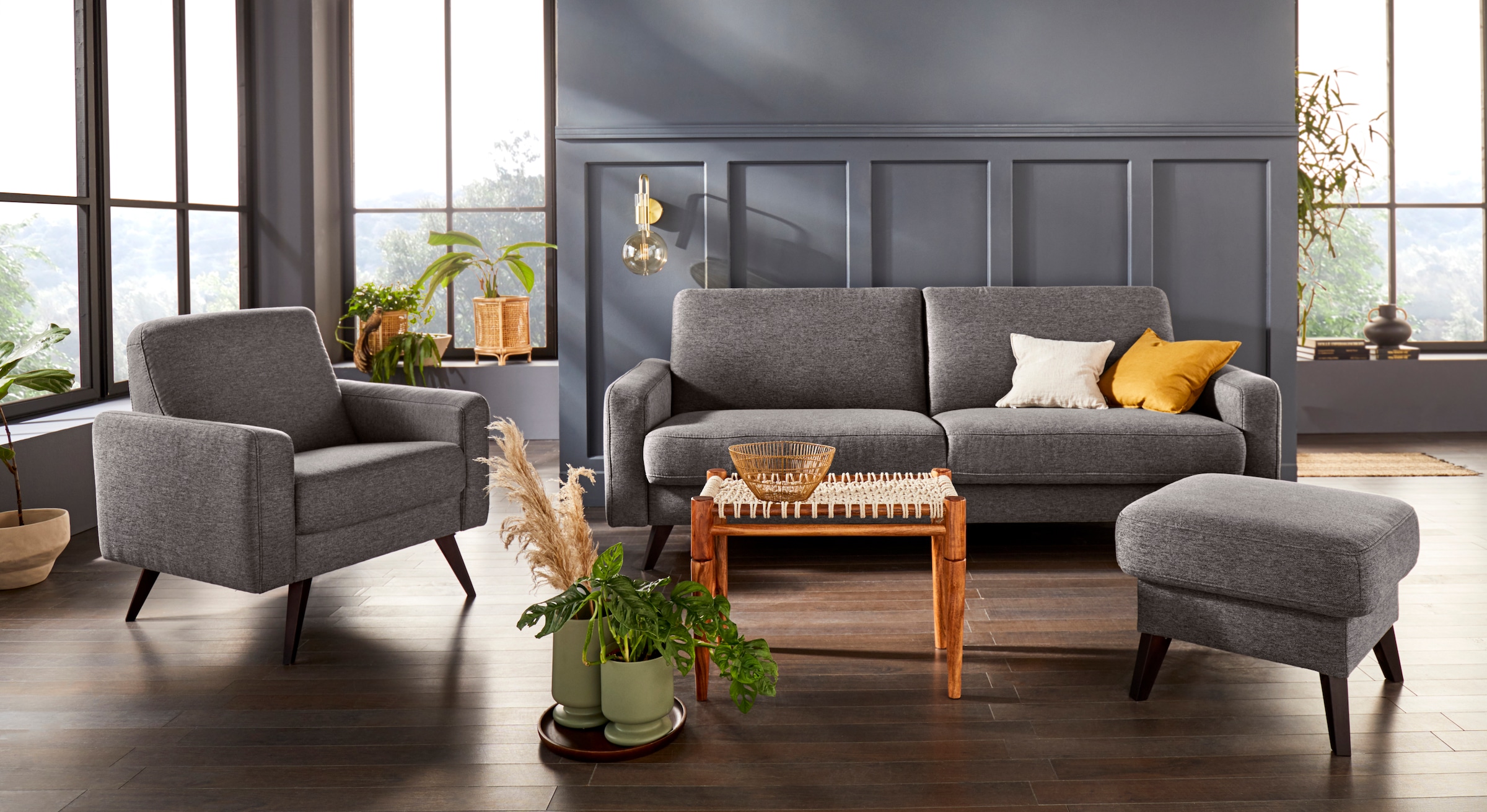 exxpo - sofa fashion Sessel »Samso, Loungesessel mit tollem Sitzkomfort«, Komfortsitzhöhe 49cm