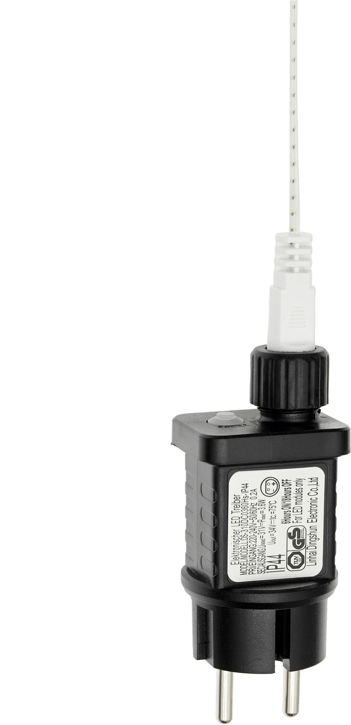 OTTO home LED-Lichtervorhang »Sanssa« Lichtervorhang, weiße Kabelfarbe, IP44, Timer, warmweiß