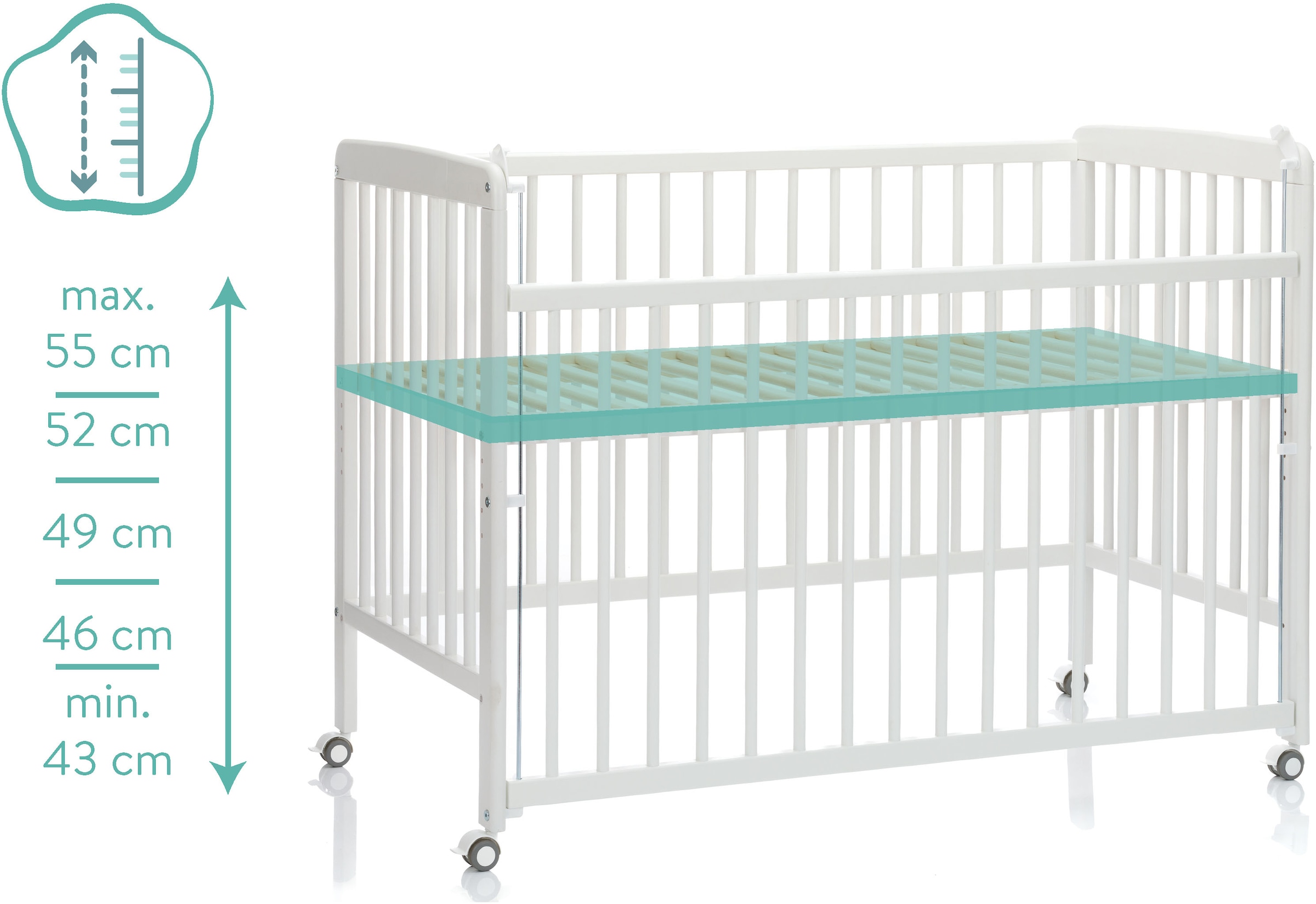 Fillikid Beistellbett »Nena« Made in Europe