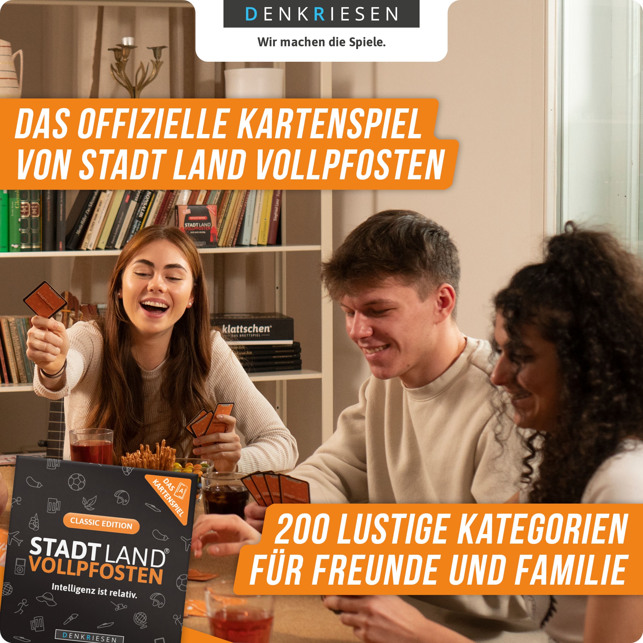 Denkriesen Spiel »Stadt Land Vollpfosten, Classic Edition«, Made in Germany