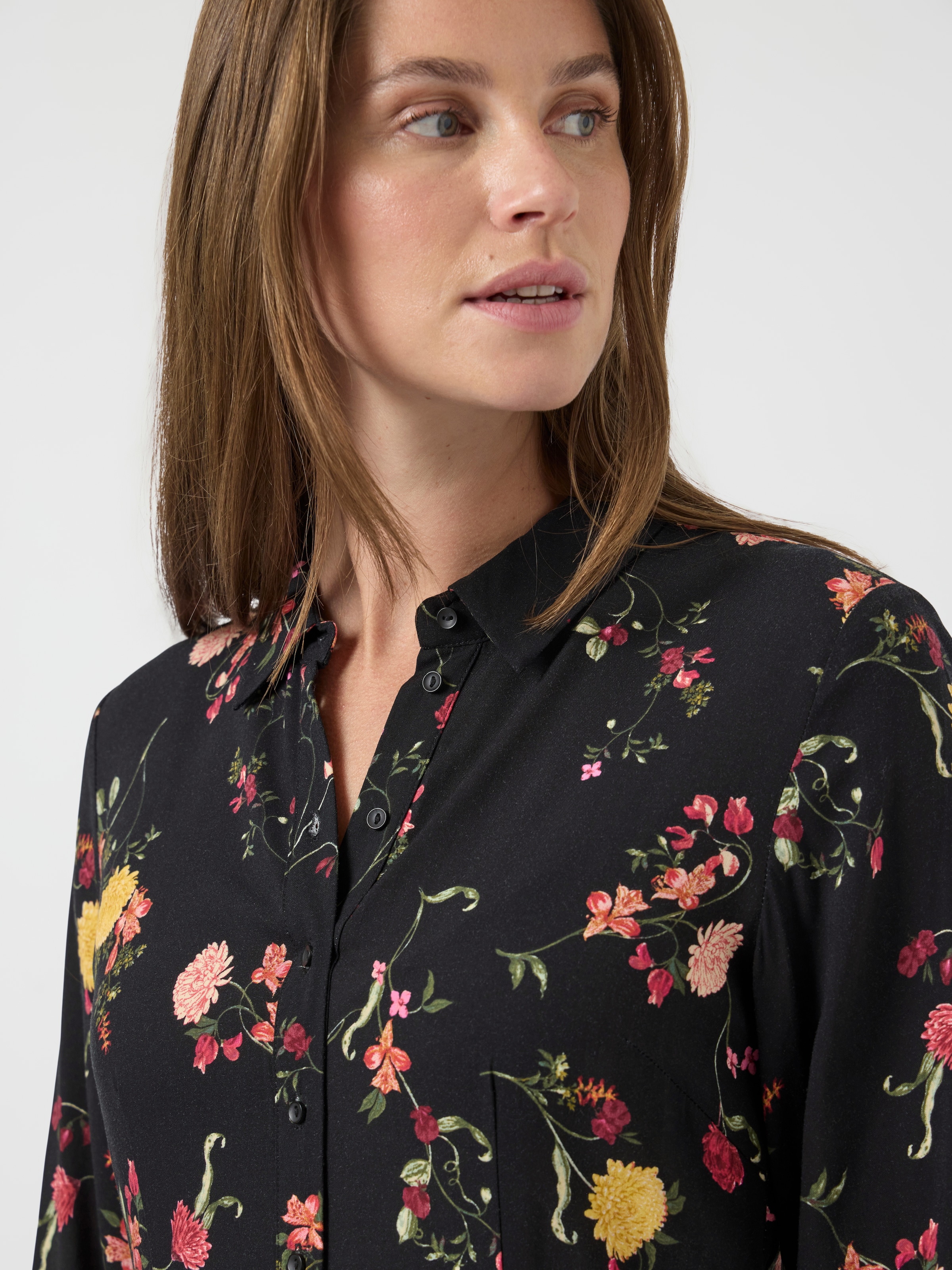 Y.A.S Hemdblusenkleid »YASSAVANNA LONG SHIRT DRESS« Viskose, loose fit