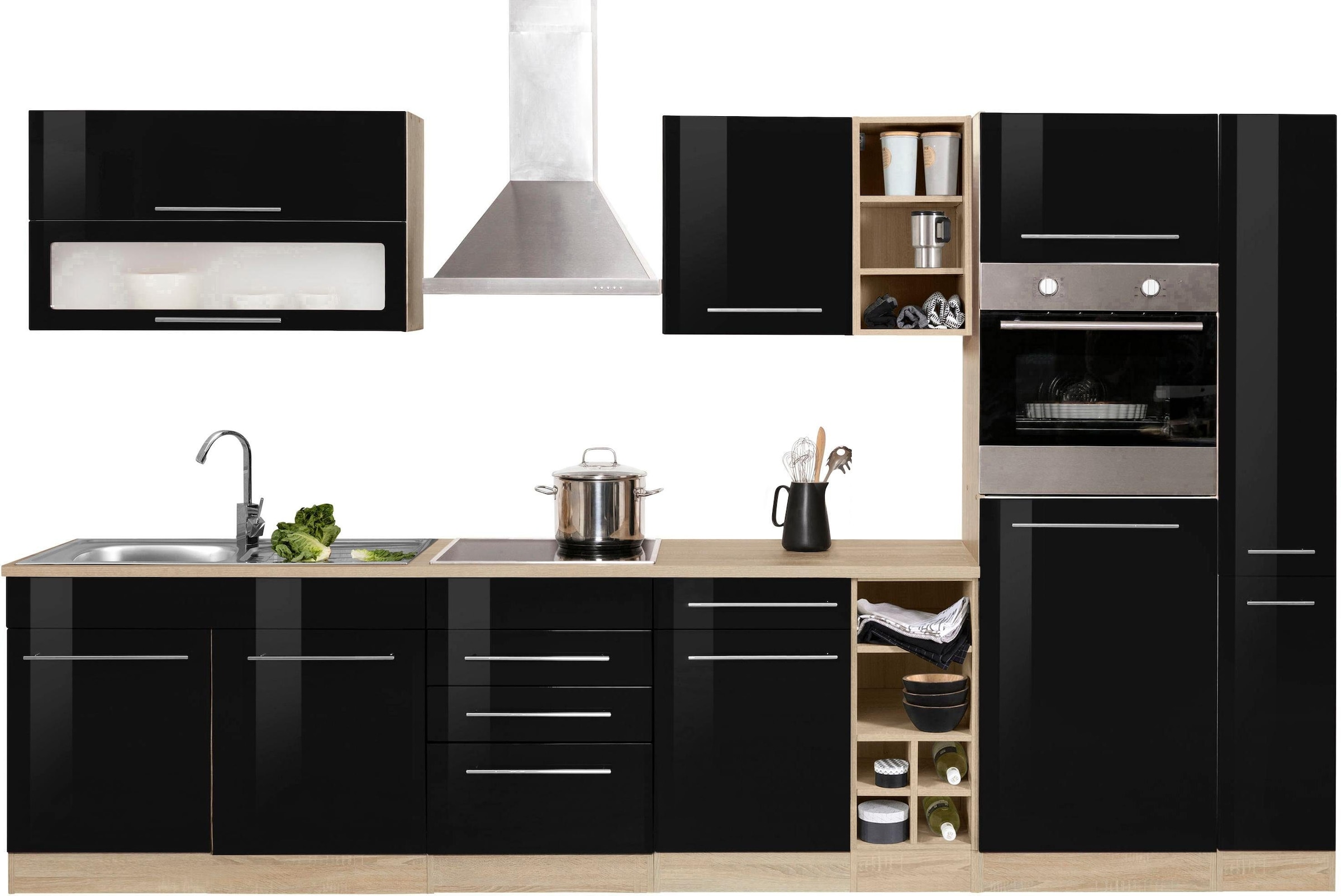KOCHSTATION Küchenzeile »KS-Eton«, ohne E-Geräte, Breite 330 cm günstig online kaufen