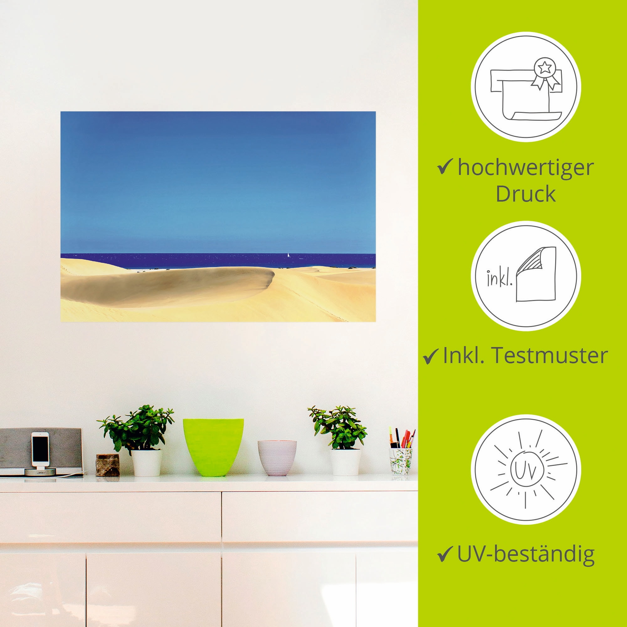 Artland Wandfolie »Playa Del Inglés auf Gran Canaria«, Europa, (1 St.), selbstklebend