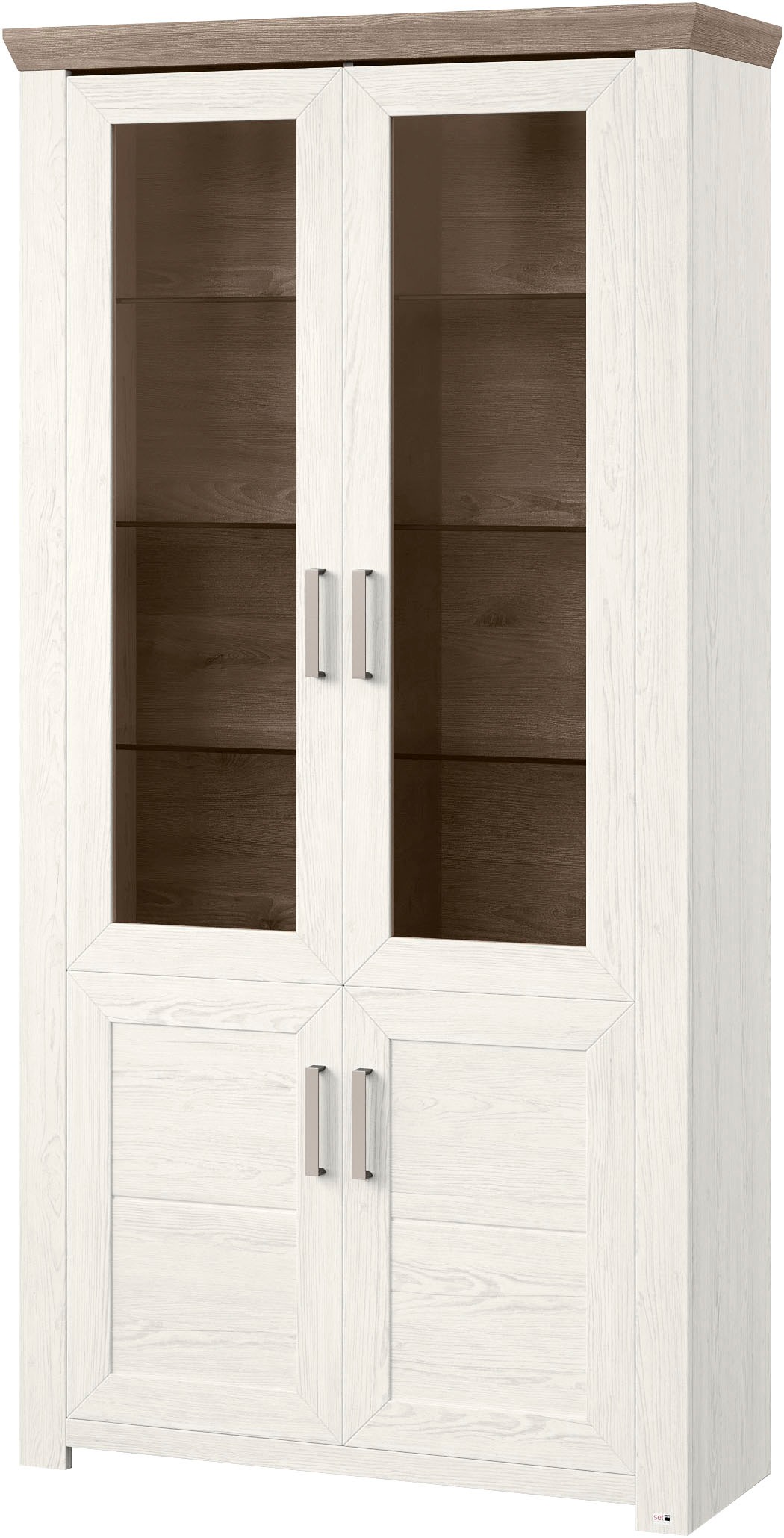 set one by Musterring Standvitrine »York« Typ 17, mit zwei Glastüren, in 3 günstig online kaufen