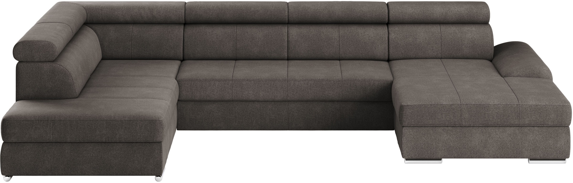 sit&more Wohnlandschaft »U-Form«, mit verstellbaren Kopfteilen, wahlweise mit Bettfunktion