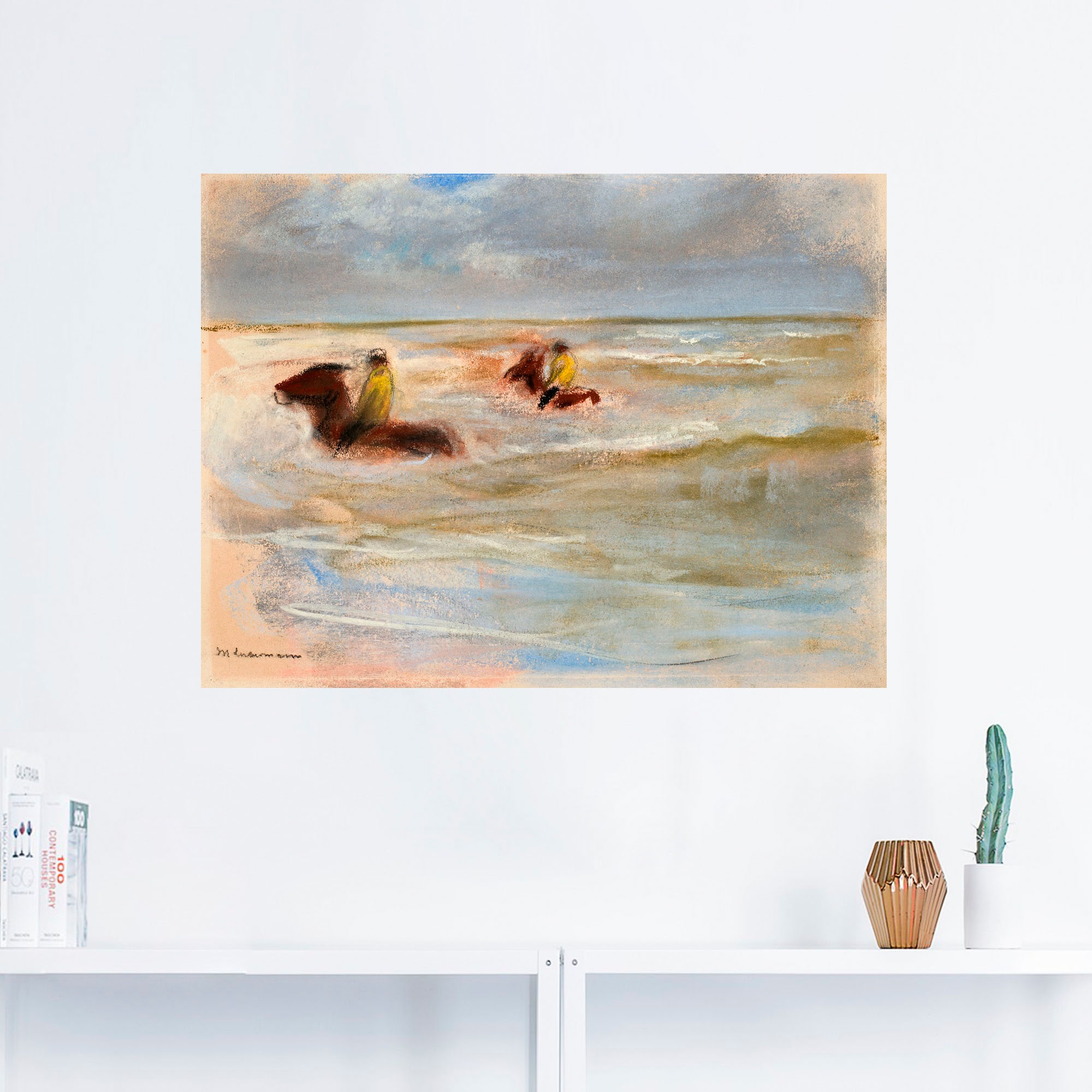 Artland Wandbild »Reiter am Strand (Stalljungen)«, Reitbilder, (1 St.), als Alubild, Leinwandbild, Wandaufkleber oder Poster in versch. Größen