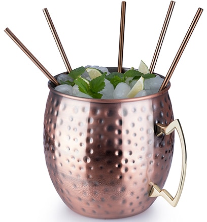 Buddy's Wein- und Sektkühler »Buddy´s Bar«, (1 tlg.), Moscow Mule, 5 l Volumen, Hammerschlag-Effekt, gehämmert, H. 21 cm