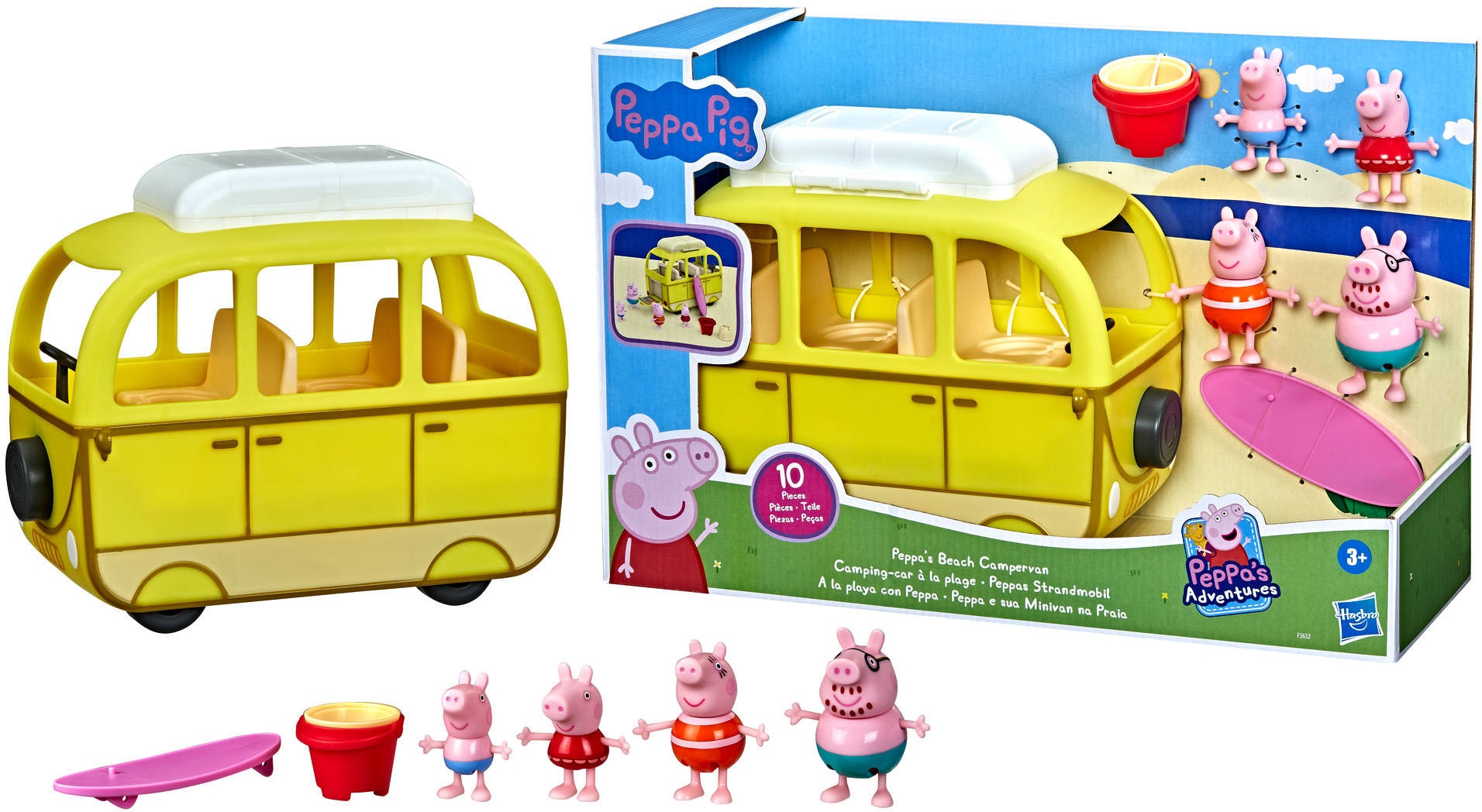 Hasbro Spielwelt »Peppa Pig, Peppas Strandmobil«