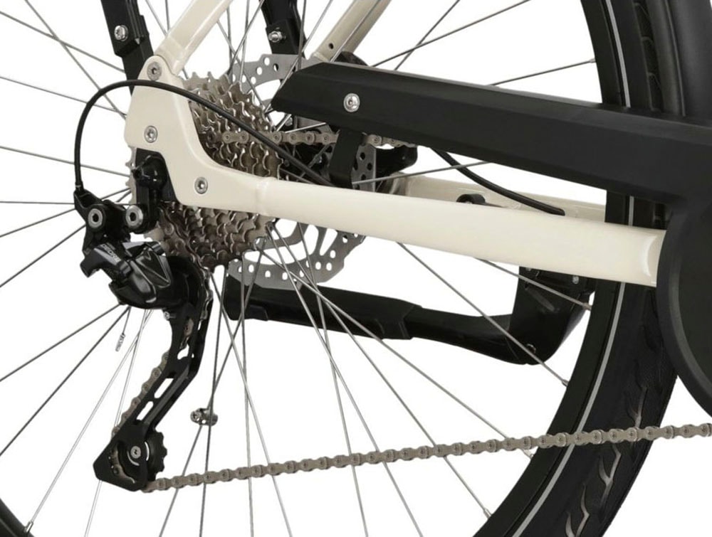 Kross E-Bike »E-Citybike Sentio Hybrid 3.0 28 Zoll beige«, 7 Gang, Shimano, DEORE T6000, Mittelmotor 250 W, Pedelec, Elektrofahrrad für Damen und Herren