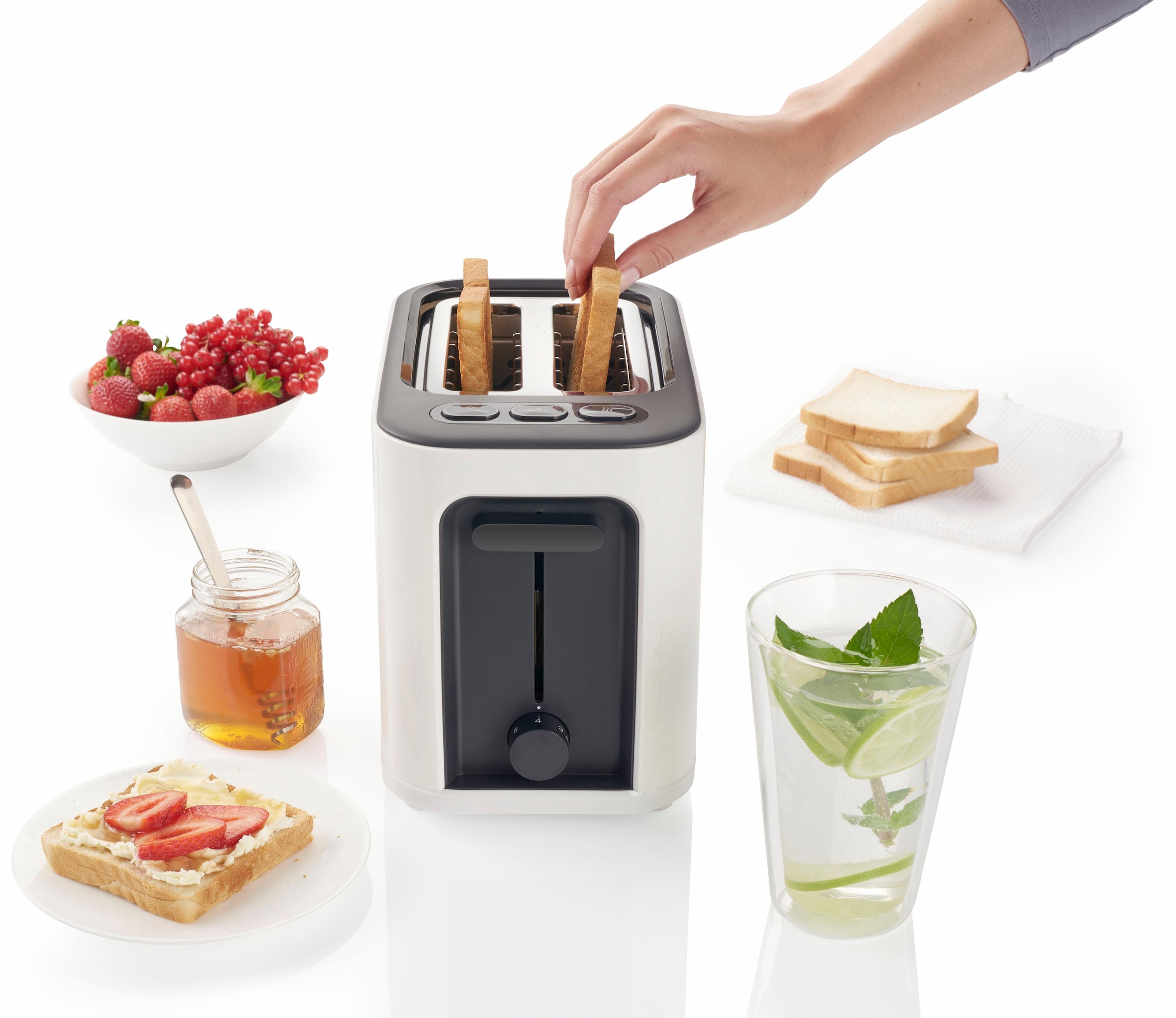 Braun Toaster »HT 3010 W im WH«, Scheiben, kaufen Online-Shop 1000 2 Schlitze, für 2 kurze