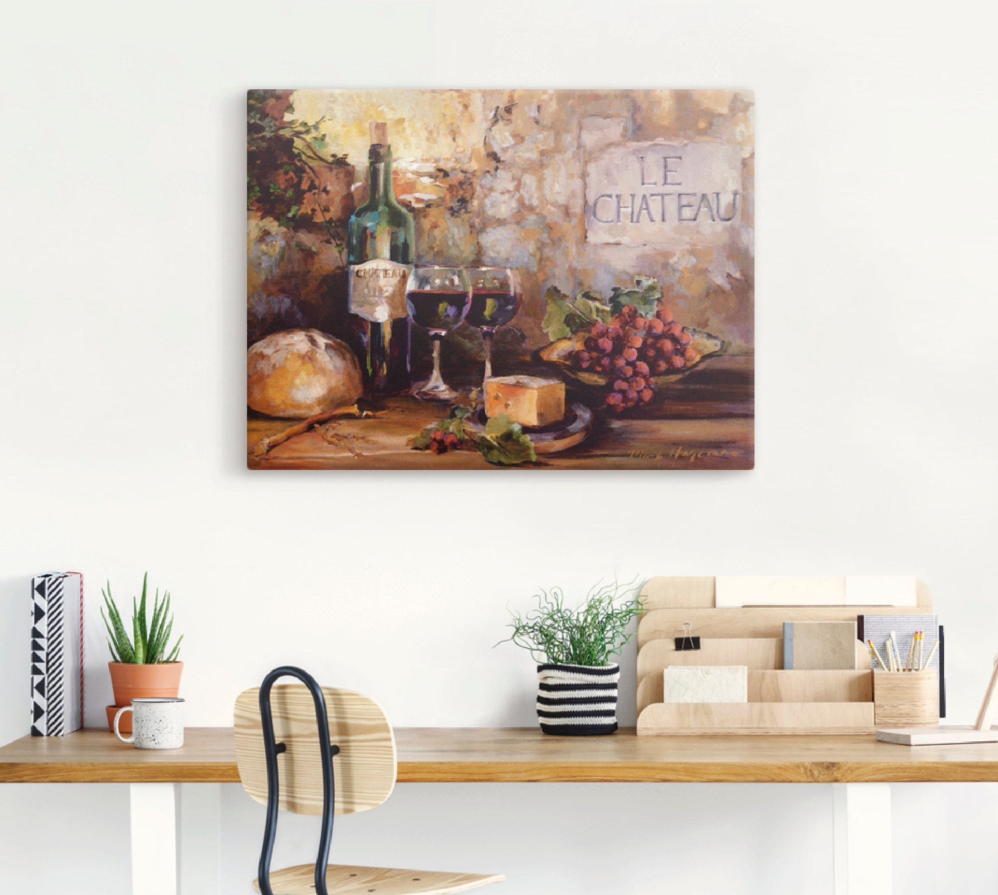 Artland Wandbild "Das Chateau", Getränke, (1 St.), als Leinwandbild, Poster günstig online kaufen