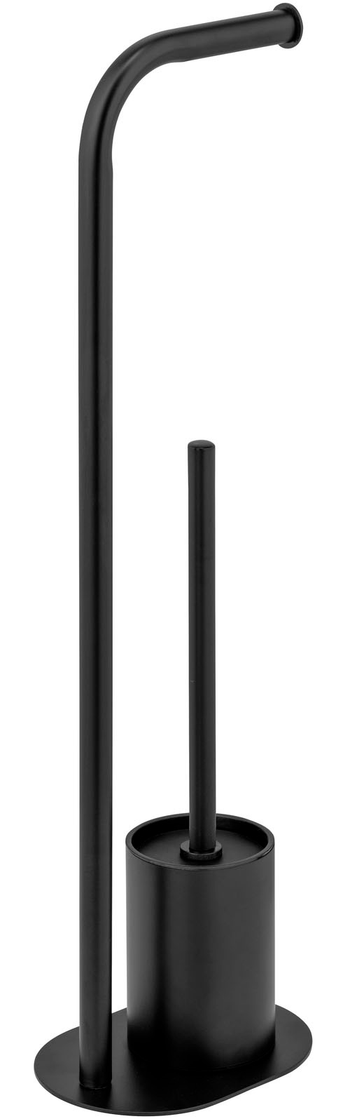 WENKO WC-Garnitur »Levante« aus Metall Stand WC-Garnitur, freistehend, mit Rollenhalter und WC-Bürste
