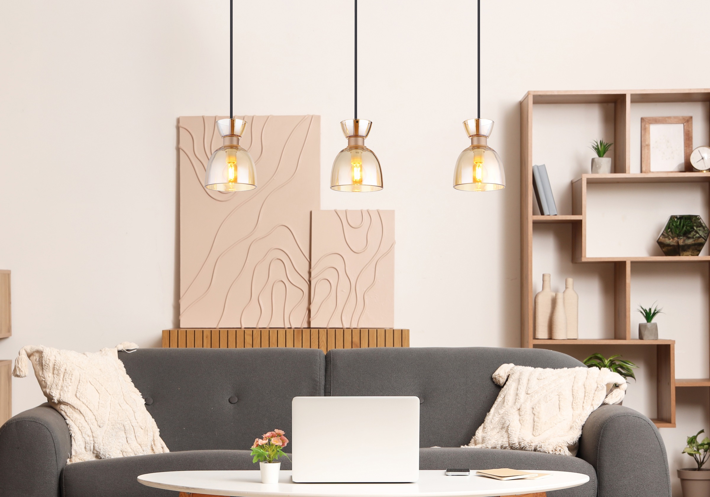 GLOBO LIGHTING Hängeleuchte »MASSEY« E14 1 Stk. Hängelampe Esszimmer-Leucht günstig online kaufen