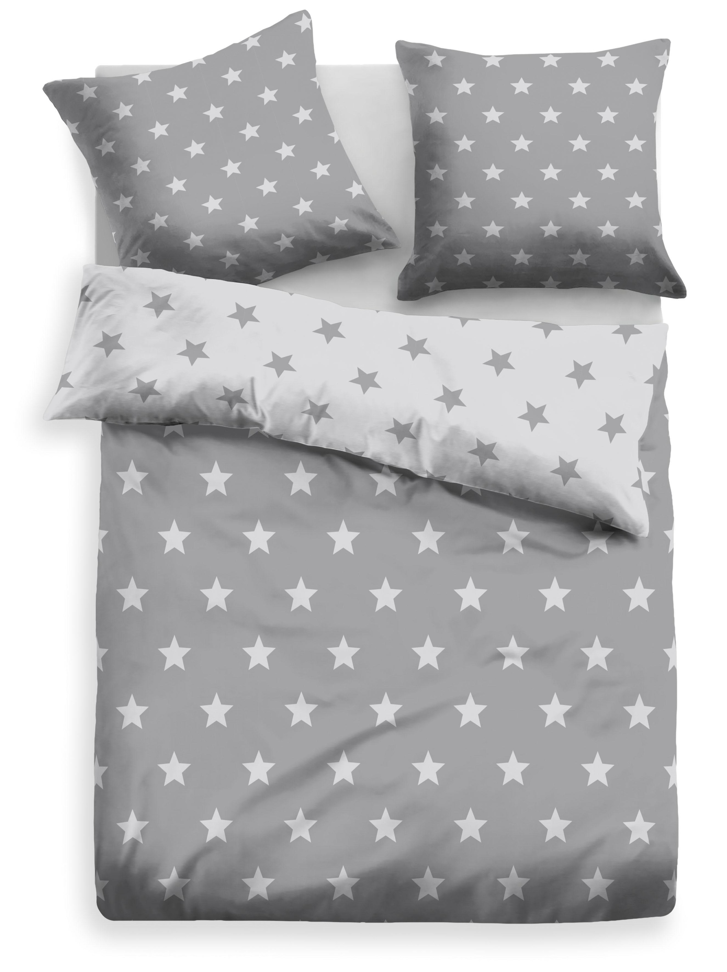 my home Wendebettwäsche »STELLA«, Bettwäsche mit Sternen, Weihnachten, Wint günstig online kaufen