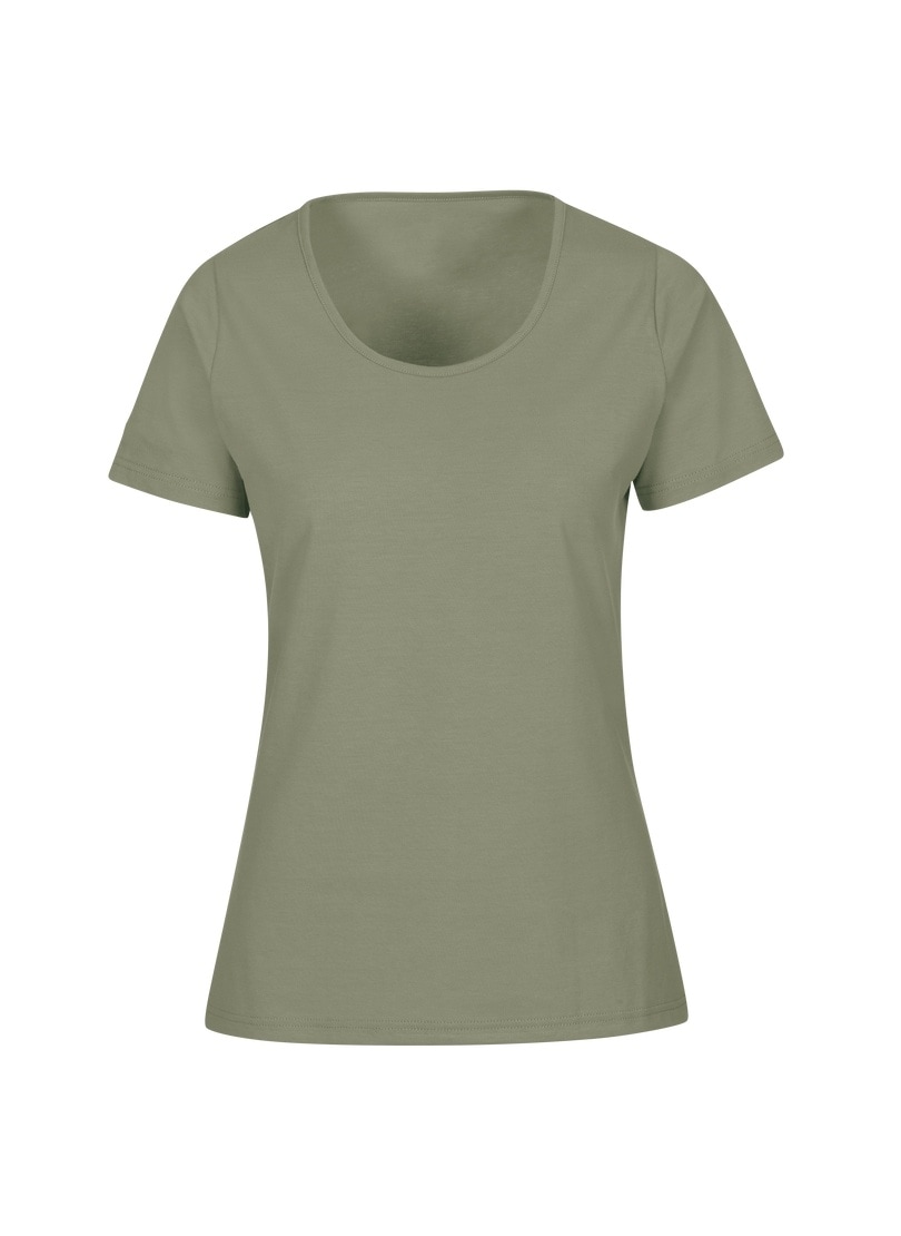 Trigema T-Shirt »TRIGEMA Damen T Shirt aus Biobaumwolle« 1