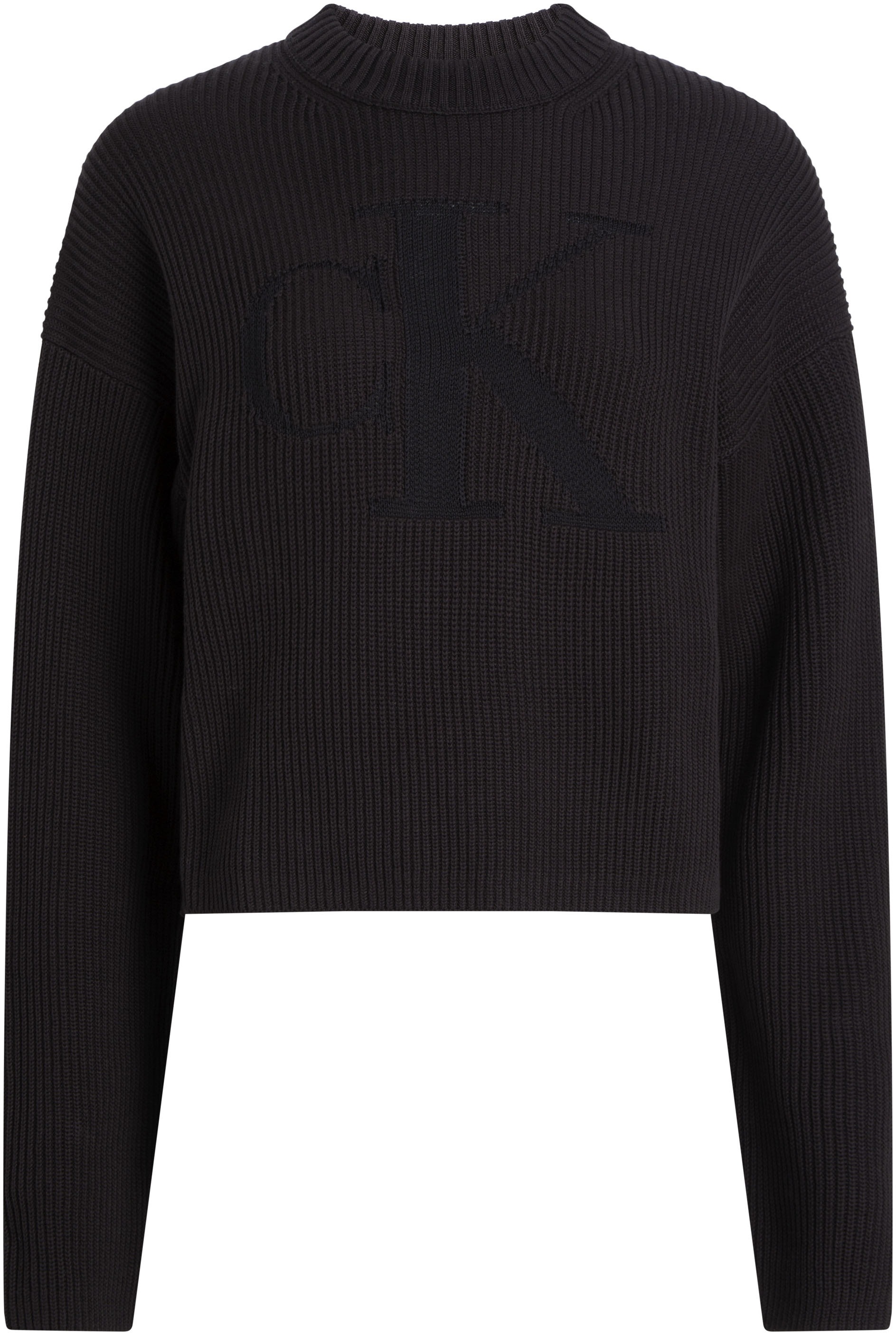 Calvin Klein Jeans Stehkragenpullover »LOGO INTARSIA REGULAR SWEATER«, mit Logostickerei
