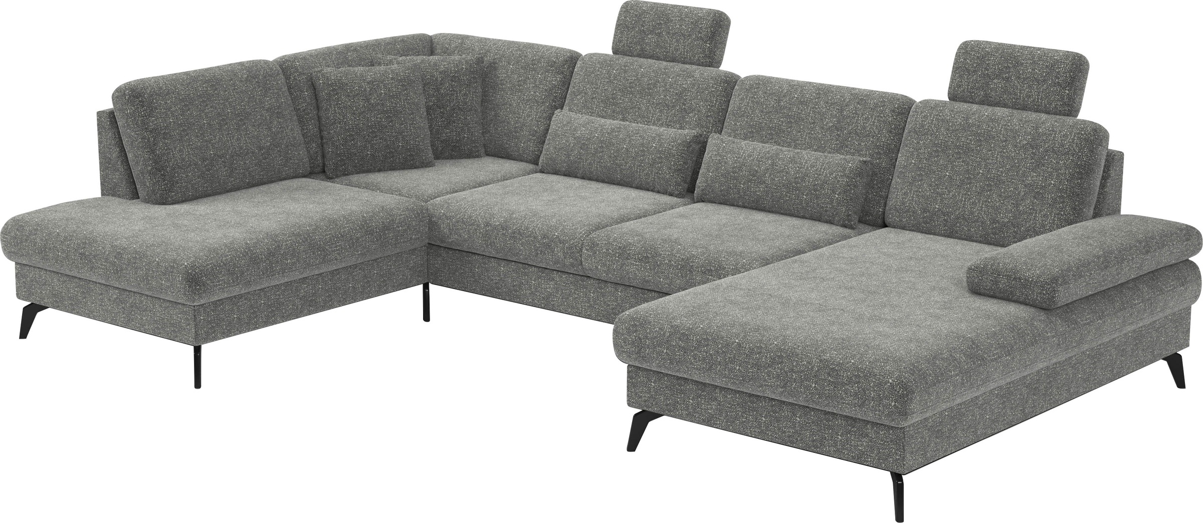 sit&more Wohnlandschaft »Morris U-Form, inkl. Sitztiefenverstellung«, wahlweise mit Armteilverstellung, Bettfunktion & Bettkasten