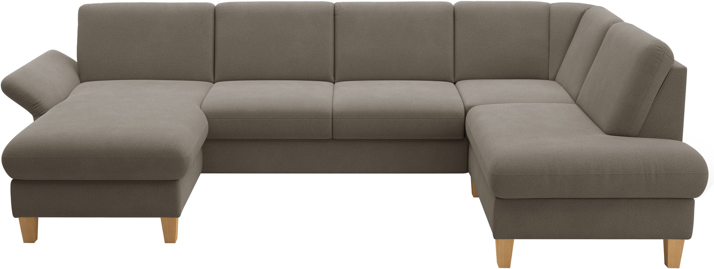 Home affaire Wohnlandschaft "Rochelle, U-Form", optional mit Armteilverstel günstig online kaufen