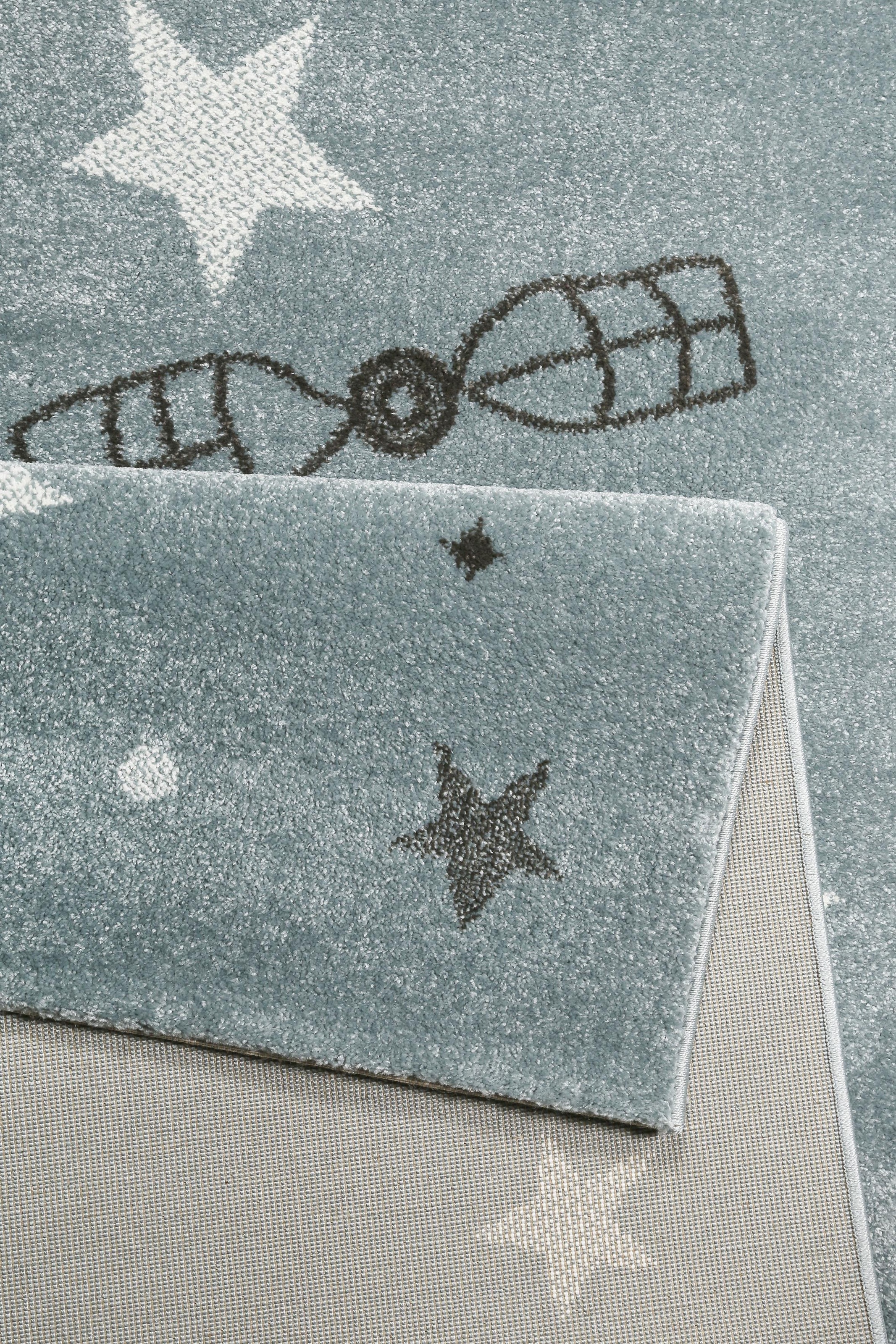 Esprit Kinderteppich »Yoda ESP-21980«, rechteckig, 13 mm Höhe, Weltall Design, Astronaut, Kurzflor, Kinderzimmer