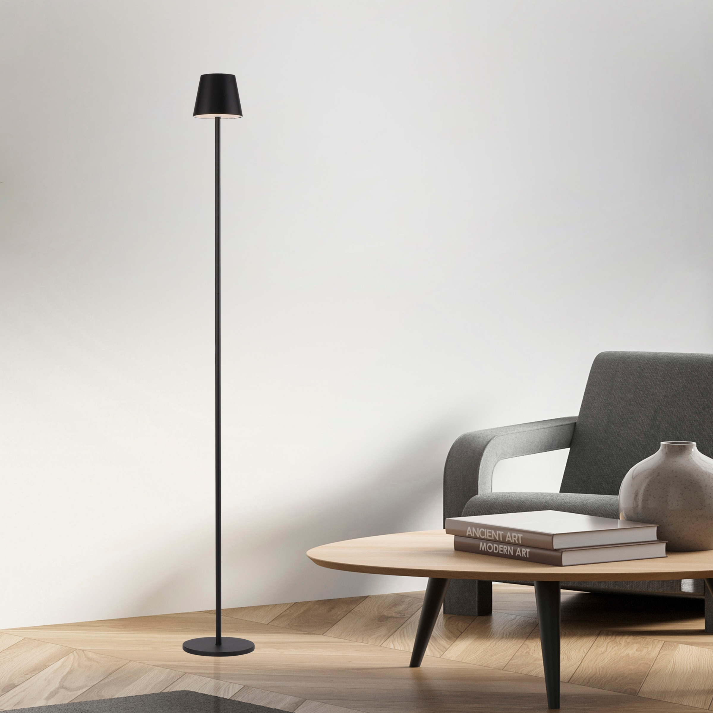 JUST LIGHT Stehlampe »EURIA«, 1 flammig, Leuchtmittel LED-Modul | LED fest integriert, Akkuleuchte