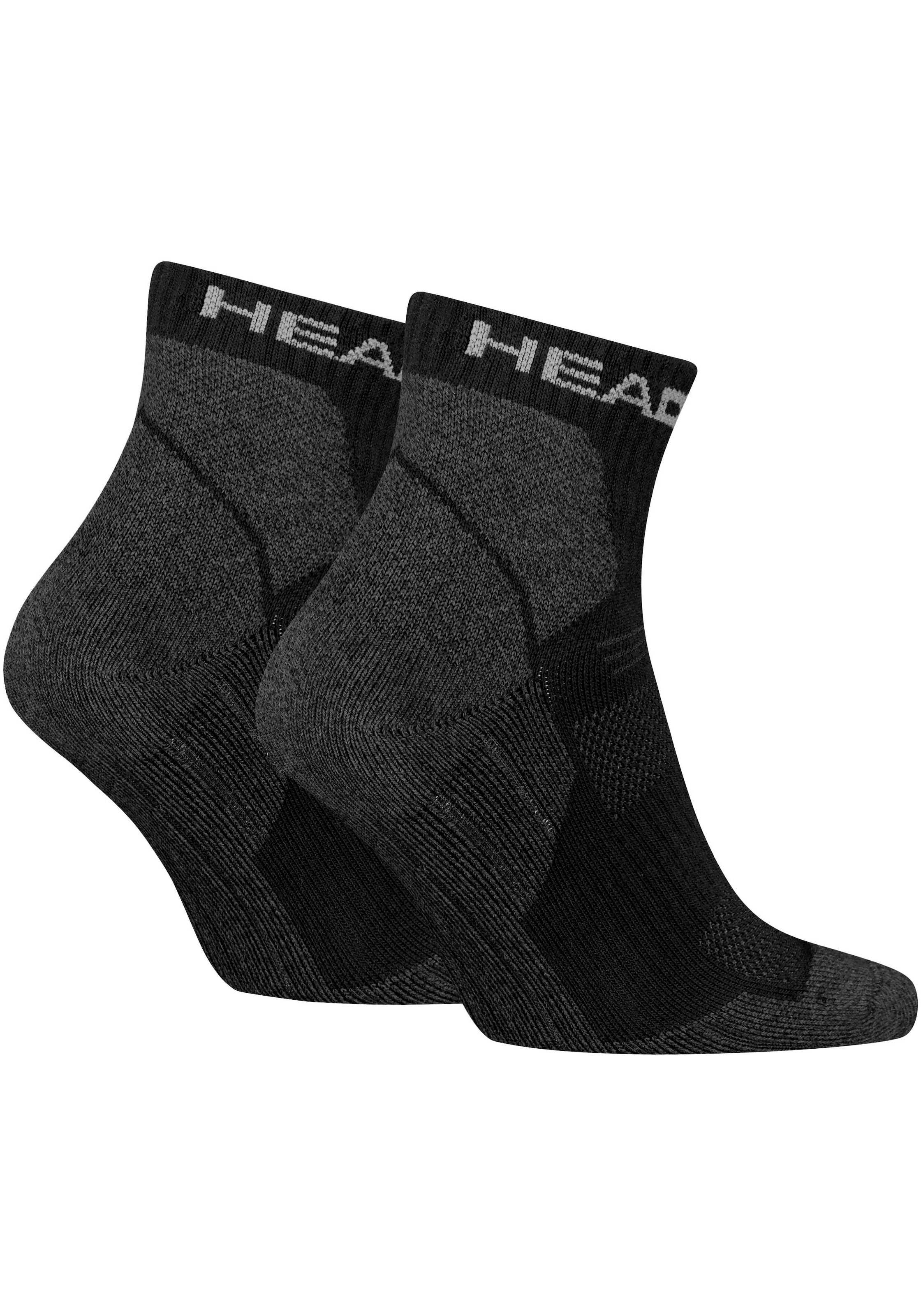 Head Kurzsocken »HEAD HIKING ALL CLIMATES QUARTER«, (2er Pack), mit Logostickerei