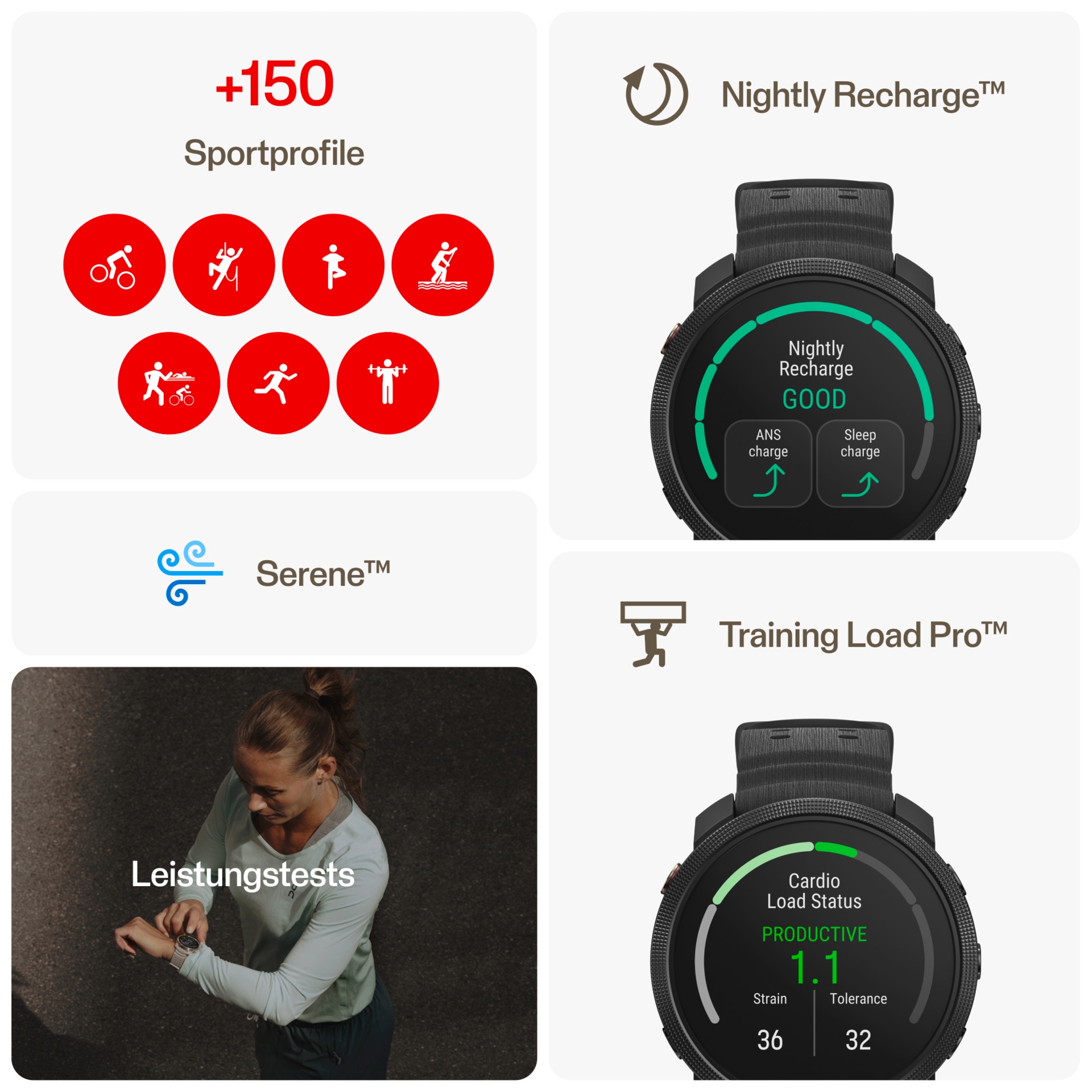 Polar Smartwatch »VANTAGE M3 S-L«, (3,3 cm / 1,28 Zoll), Proprietär, 32 GB