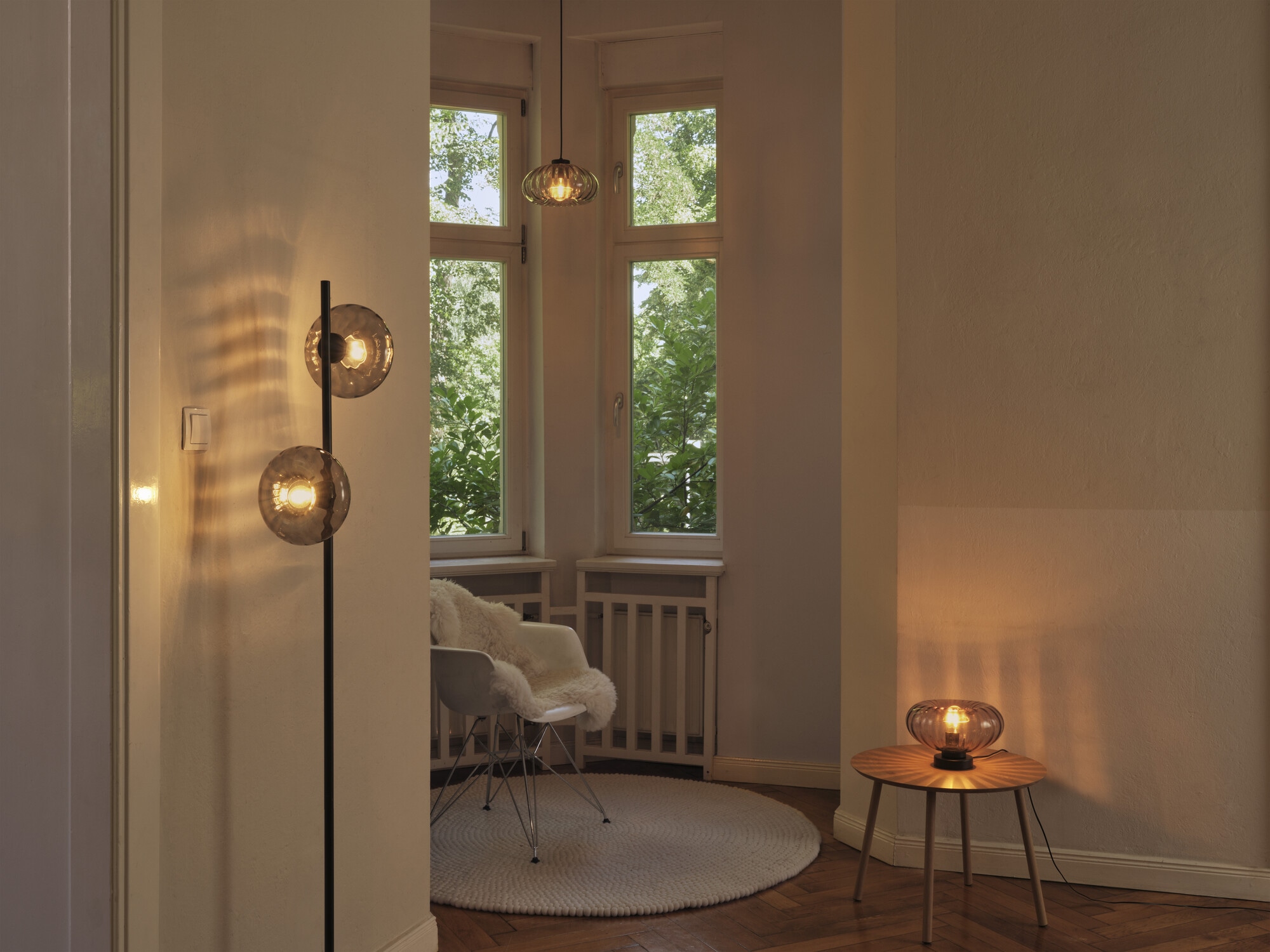 Osram Pendelleuchte »Decor Smoke Glass« E27 1 Stk. schwarz, E27, Stahl und Glas