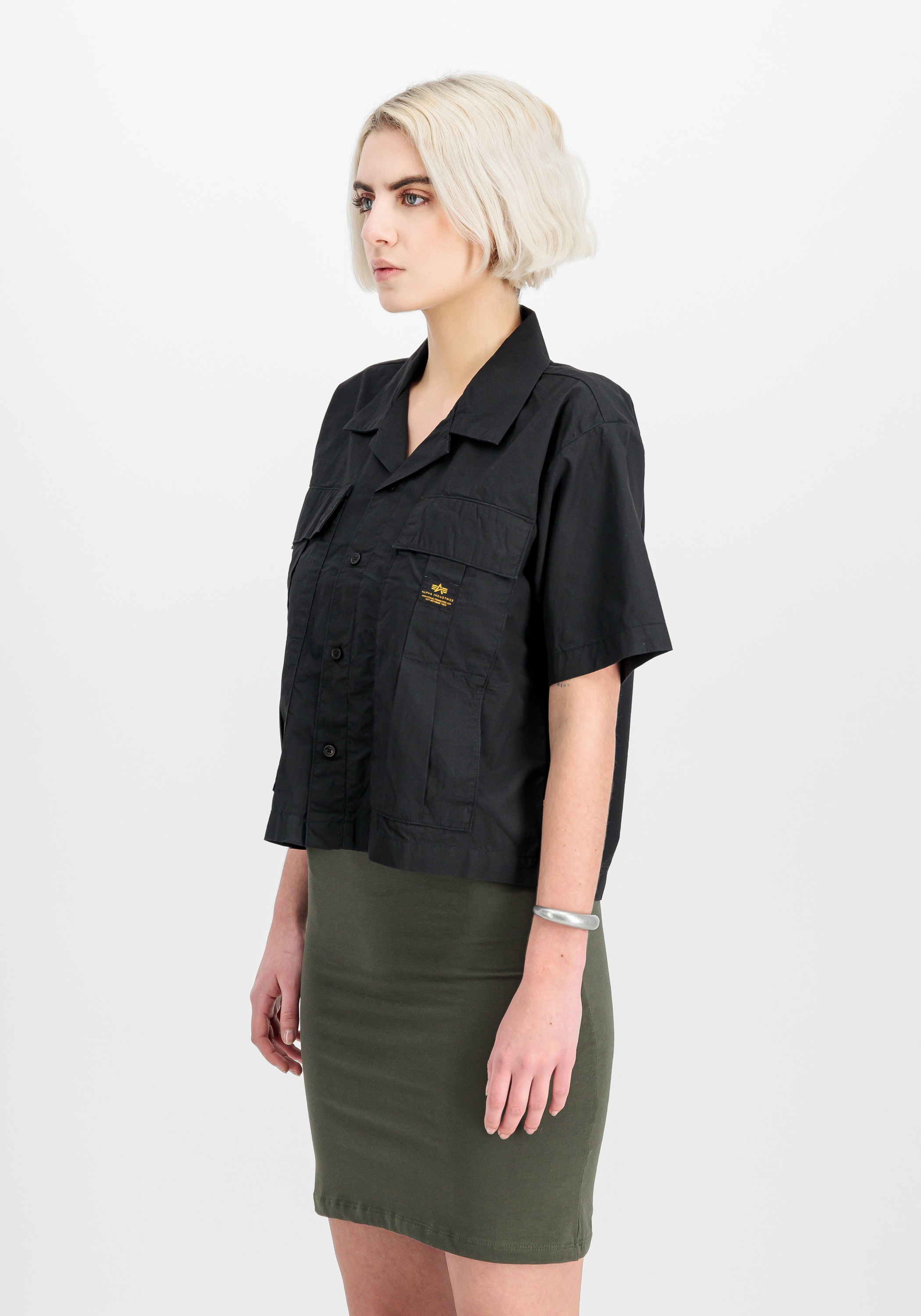 Alpha Industries Print-Shirt »Alpha Industries Women - Shirts Short Sleeve Cargo Shirt W«