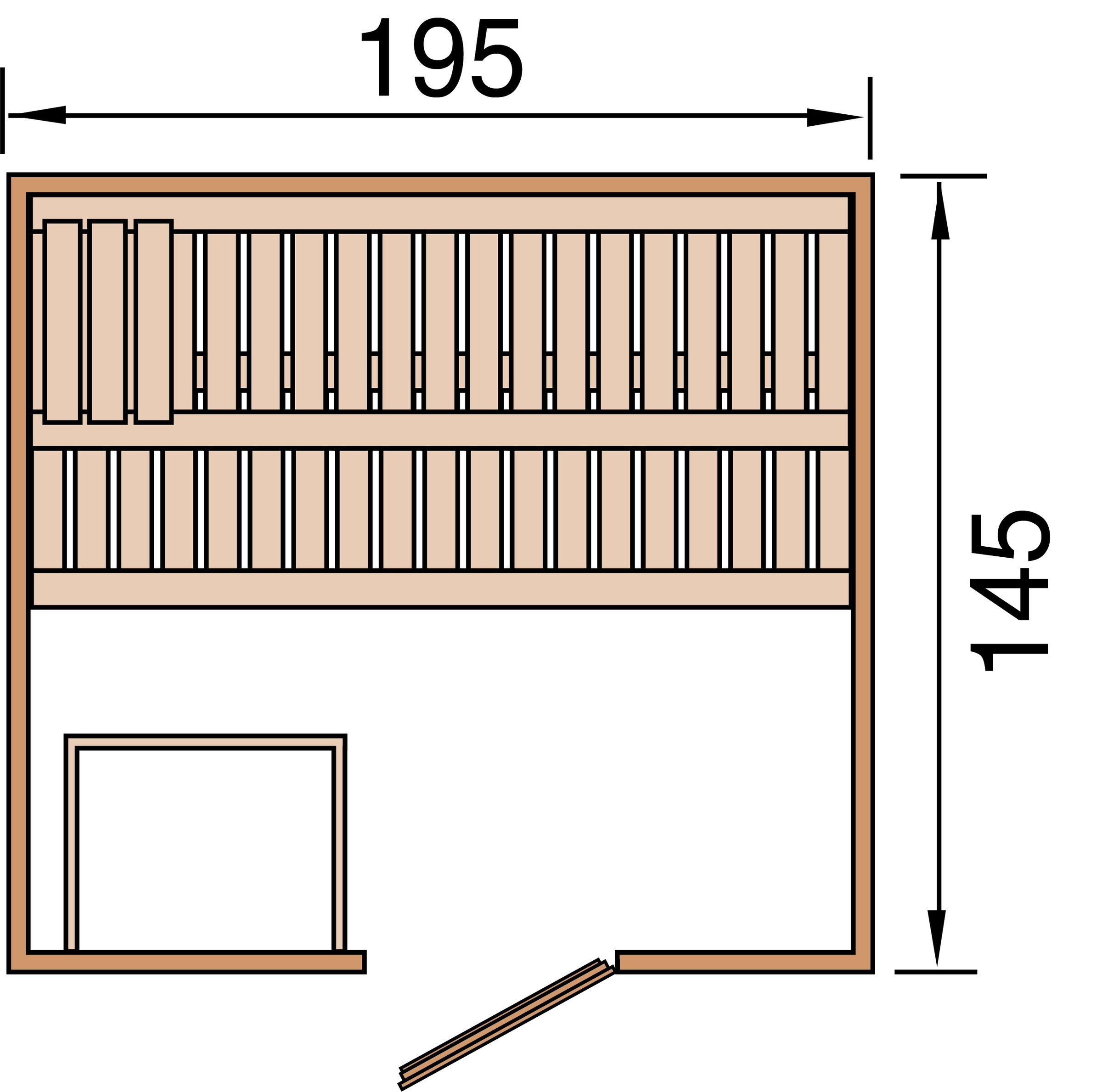 weka Sauna »Kemi« ohne Ofen