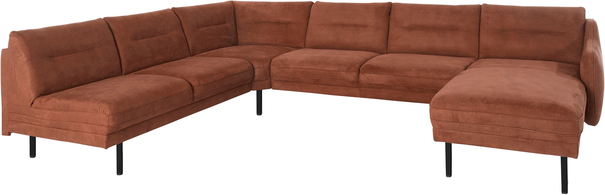 Home affaire Wohnlandschaft »Nordfyn U-Form« edles Design in 3 Bezugsqualit günstig online kaufen