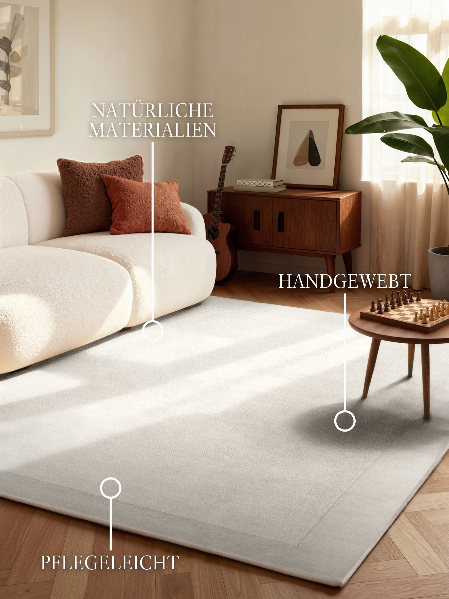 Villeroy & Boch Teppich »Wollteppich Kari« rechteckig 17 mm Höhe Handgewebt günstig online kaufen