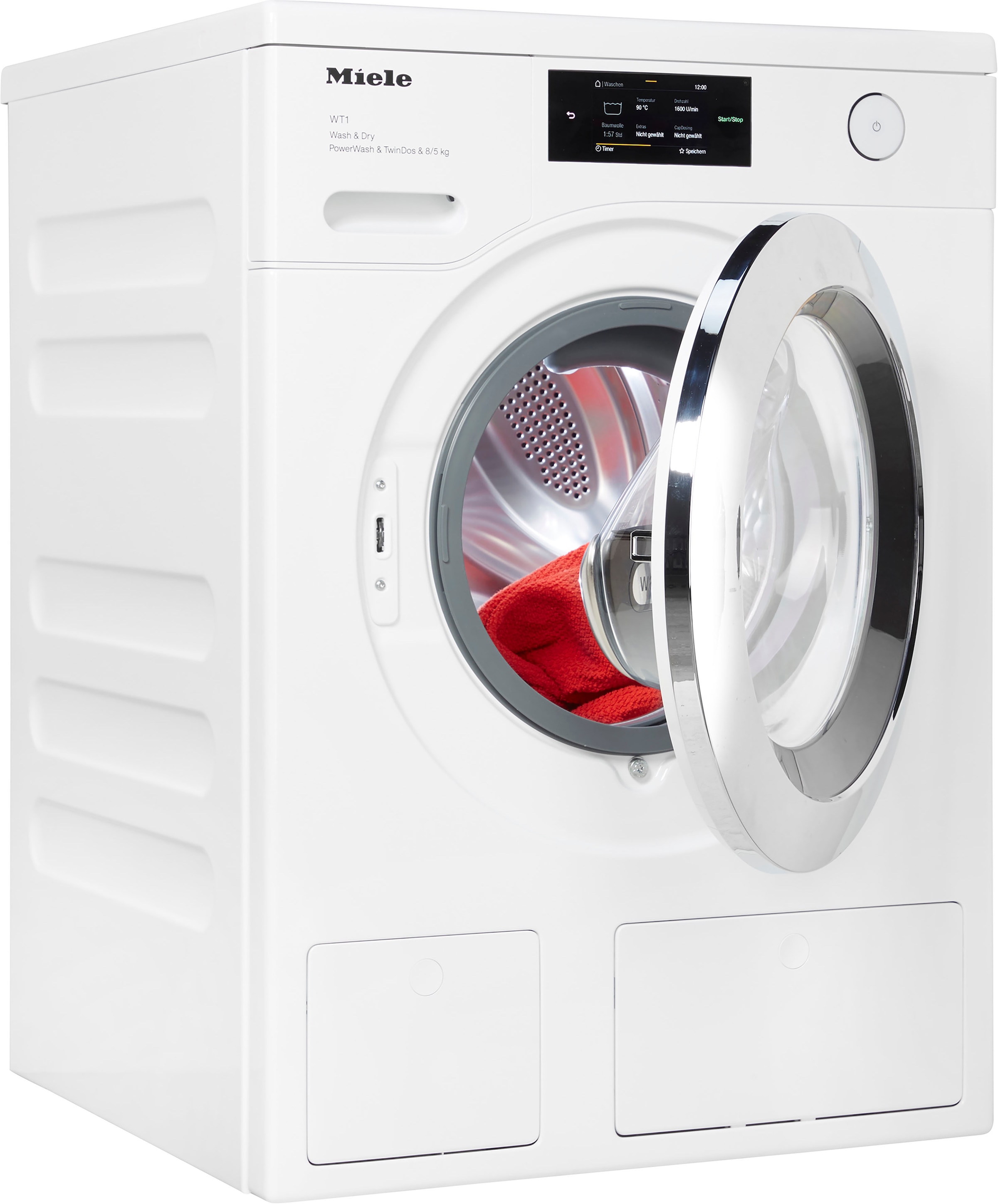 Miele Waschtrockner »WTR860WPM D LW PWash&TDos 8/5 Kg«, unterbaufähig, QuickPower für schnelles Waschen und Trocknen