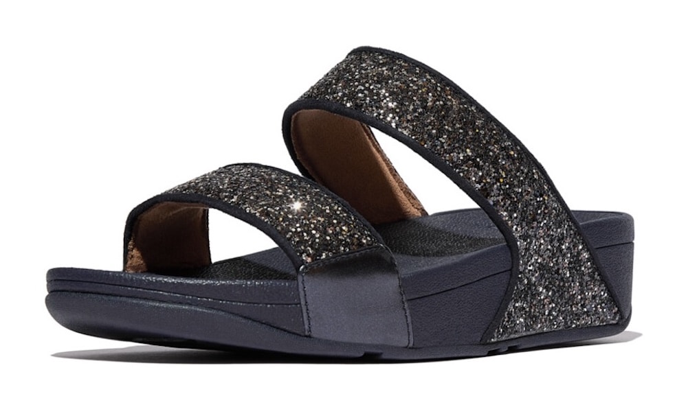 Fitflop Pantolette »LULU MULTI-TONAL GLITTER«, Badeschuh, Slides, Sandale mit Glitter