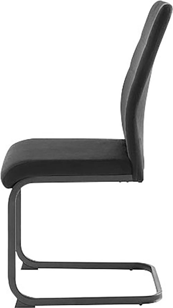 MCA furniture Freischwinger »MCA TICINO Schwingstuhl«, Veloursstoff, (4er-Set), Schwingstühle, Schwinger, Komfortsitzhöhe von ca. 48 cm