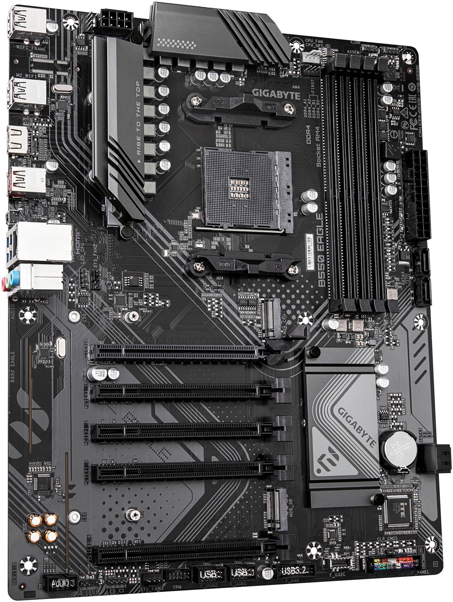 Gigabyte Mainboard »B550 EAGLE Mainboard – AMD Ryzen 5000 G-Serie CPUs, 10+3+1 Phasen VRM,«