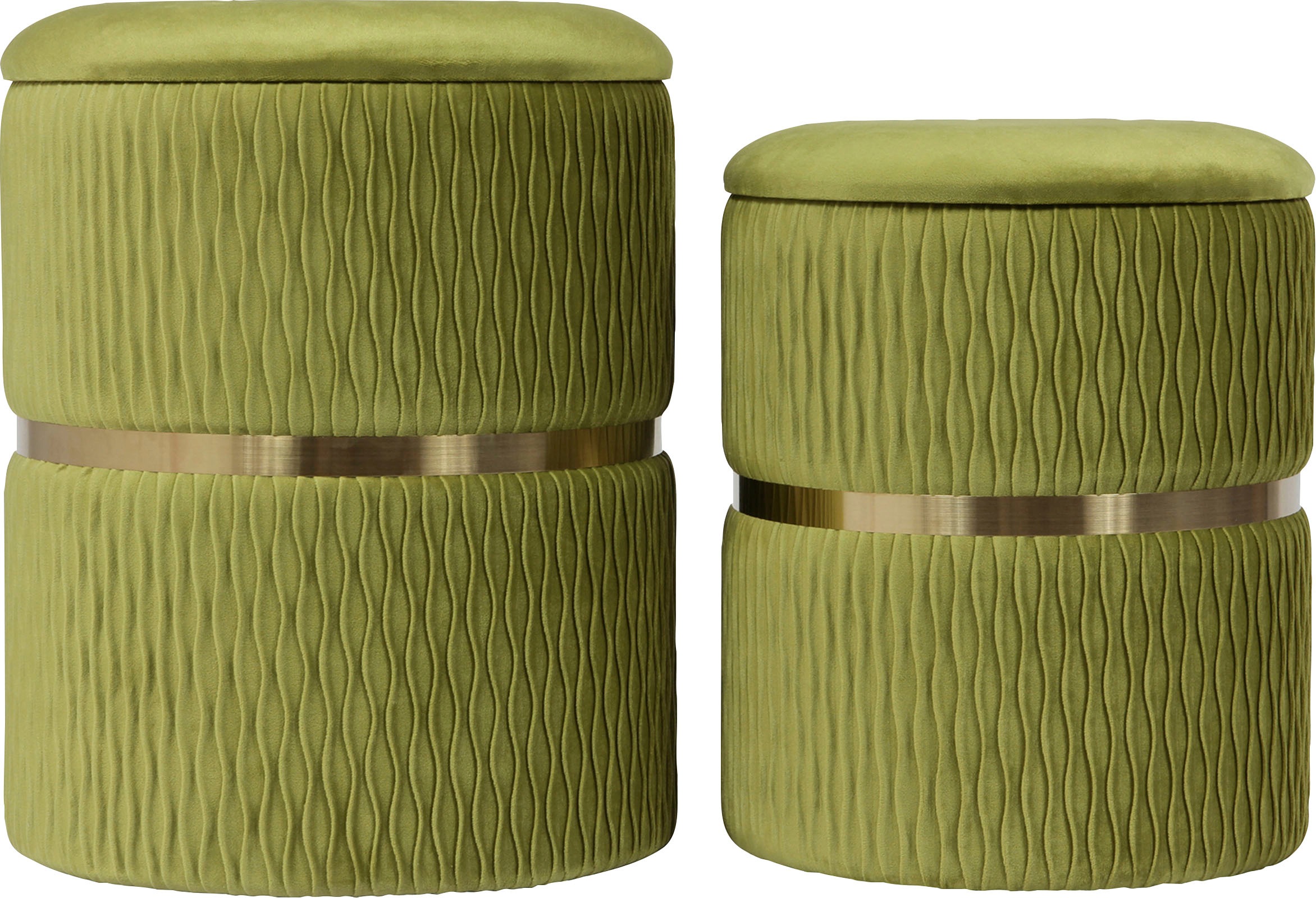 Kayoom Sitzhocker »Hocker Milas 2er-Set, Praktischer und versteckter Staura günstig online kaufen