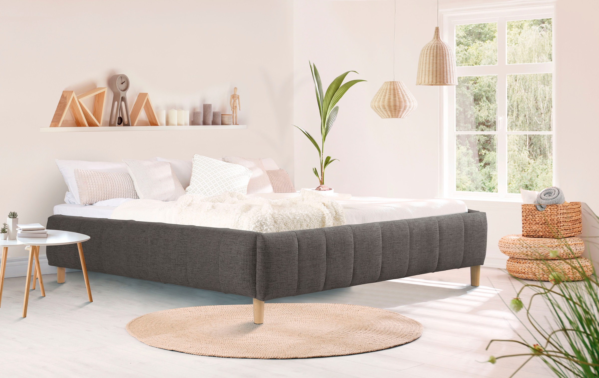 andas Polsterbett "Tarje" in 5 Breiten, auch in Überlänge 220 cm, incl. Rol günstig online kaufen