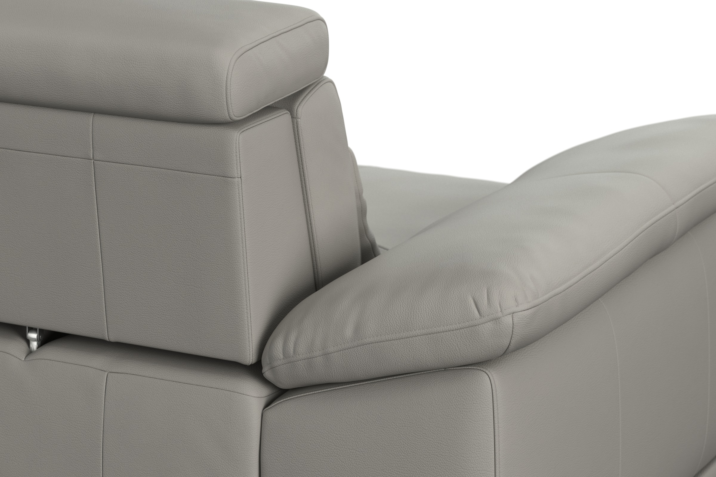 sit&more Ecksofa »Cabrio L-Form, mit Sitztiefenverstellung, Arm- und Kopfteilverstellung«, 3 Nierenkissen, Federkern, optional Bettfunktion und Stauraum