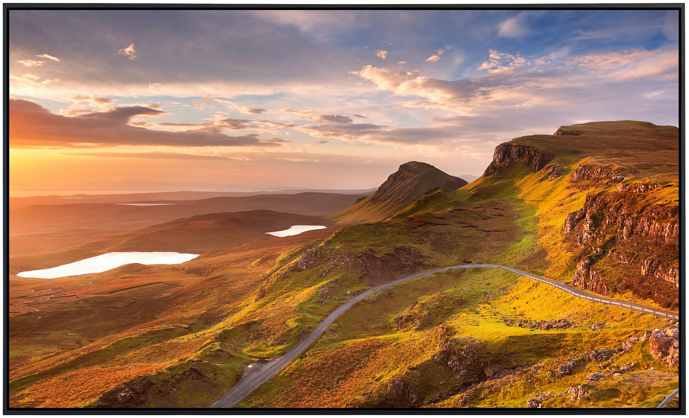 Papermoon Infrarotheizung »Sonnenaufgang auf der Insel Quiraing«, sehr angenehme Strahlungswärme
