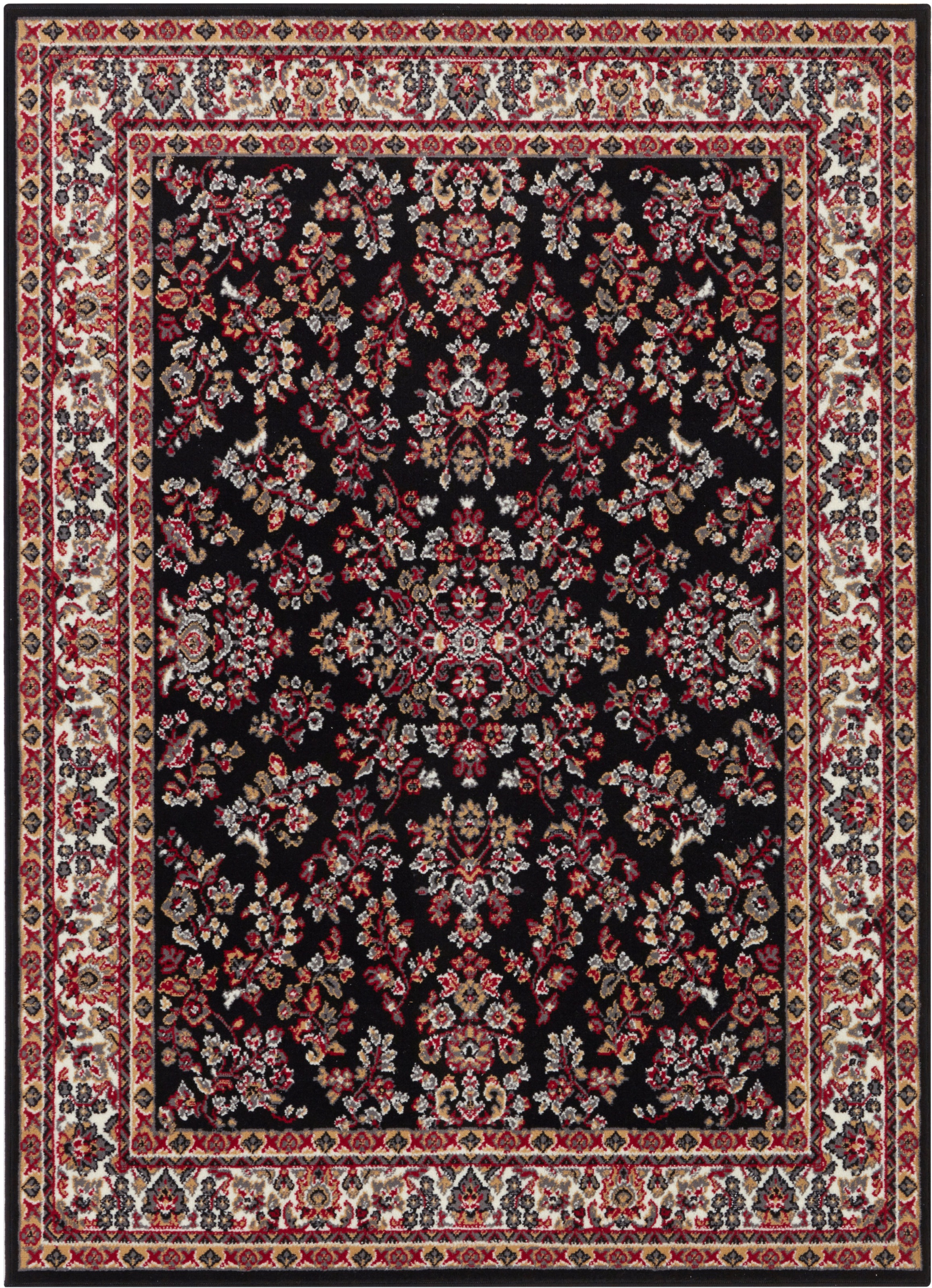 my home Teppich »Halton«, rechteckig, 8 mm Höhe, Kurzflor, Orient-Optik, mit Bordüre, Läufer, pflegeleicht, gekettelt