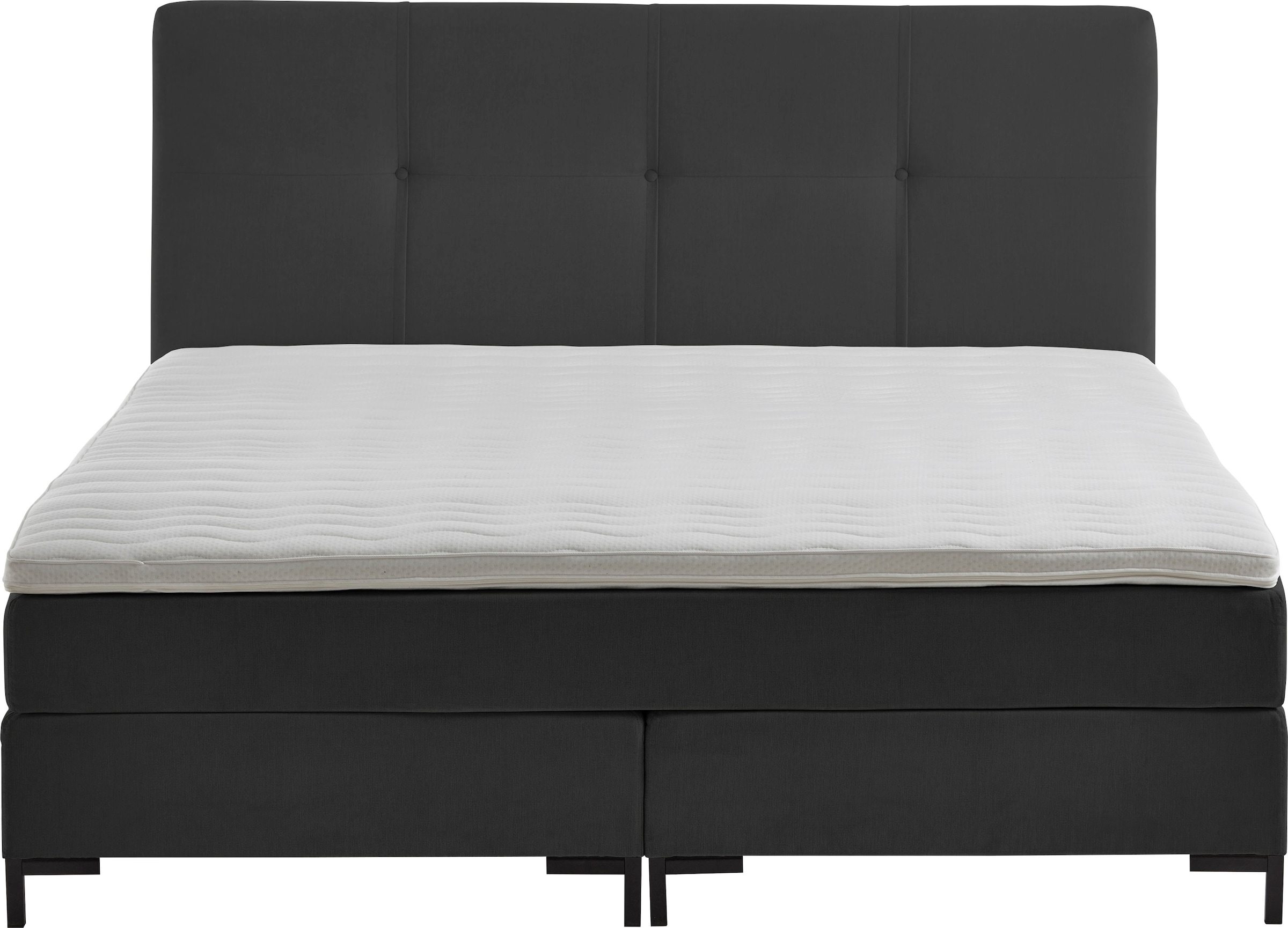 ATLANTIC home collection Boxspringbett »Romy«, Taschen-Federkernmatratze, inkl. Topper