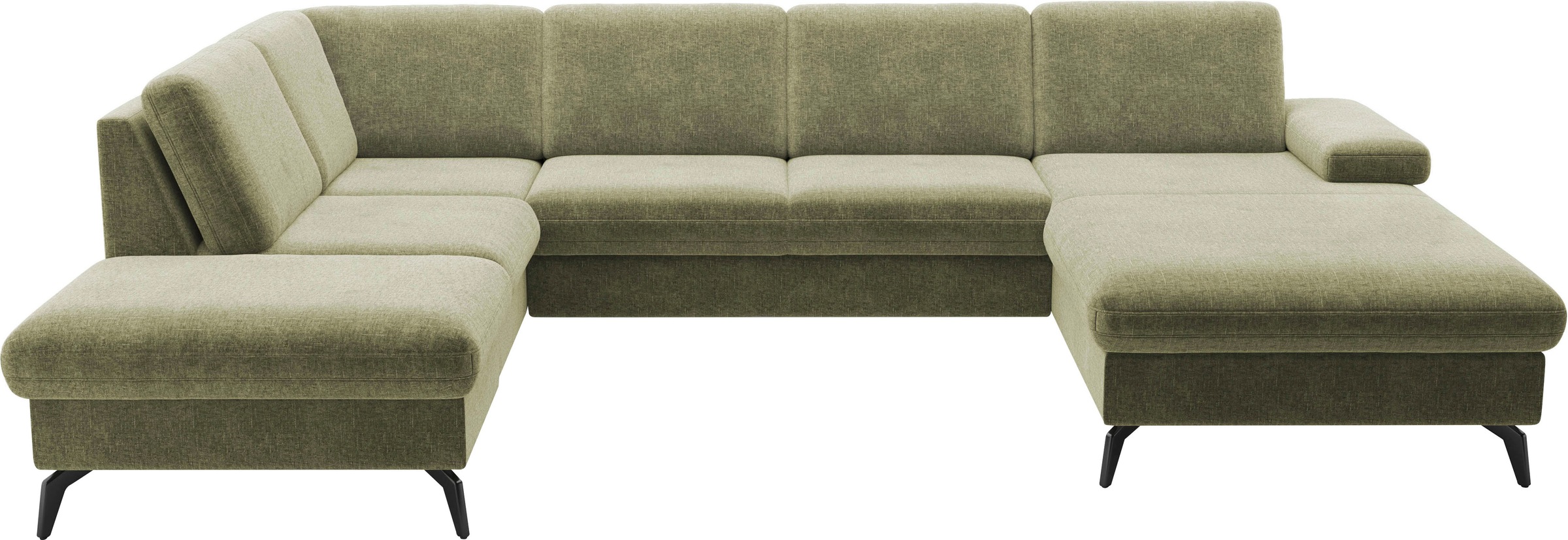 sit&more Wohnlandschaft »Morris Jubi U-Form«, inkl. Armteilfunktion und 1 Zierkissen, wahlweise mit Bettfunktion