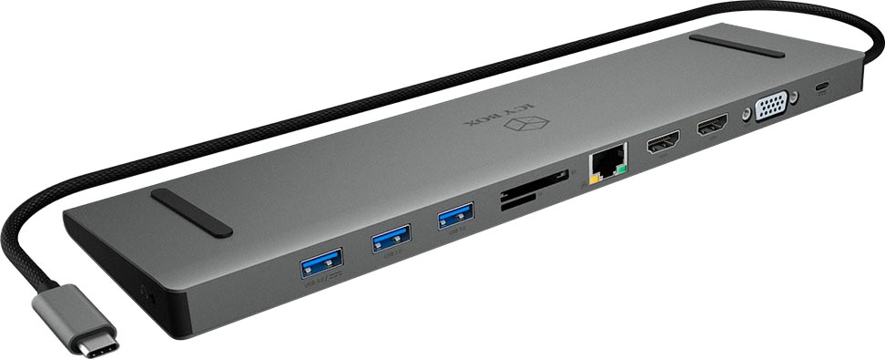 ICY BOX Laptop-Dockingstation »ICY BOX USB Type-C Notebook DockingStation mit dreifacher Videoausgabe«